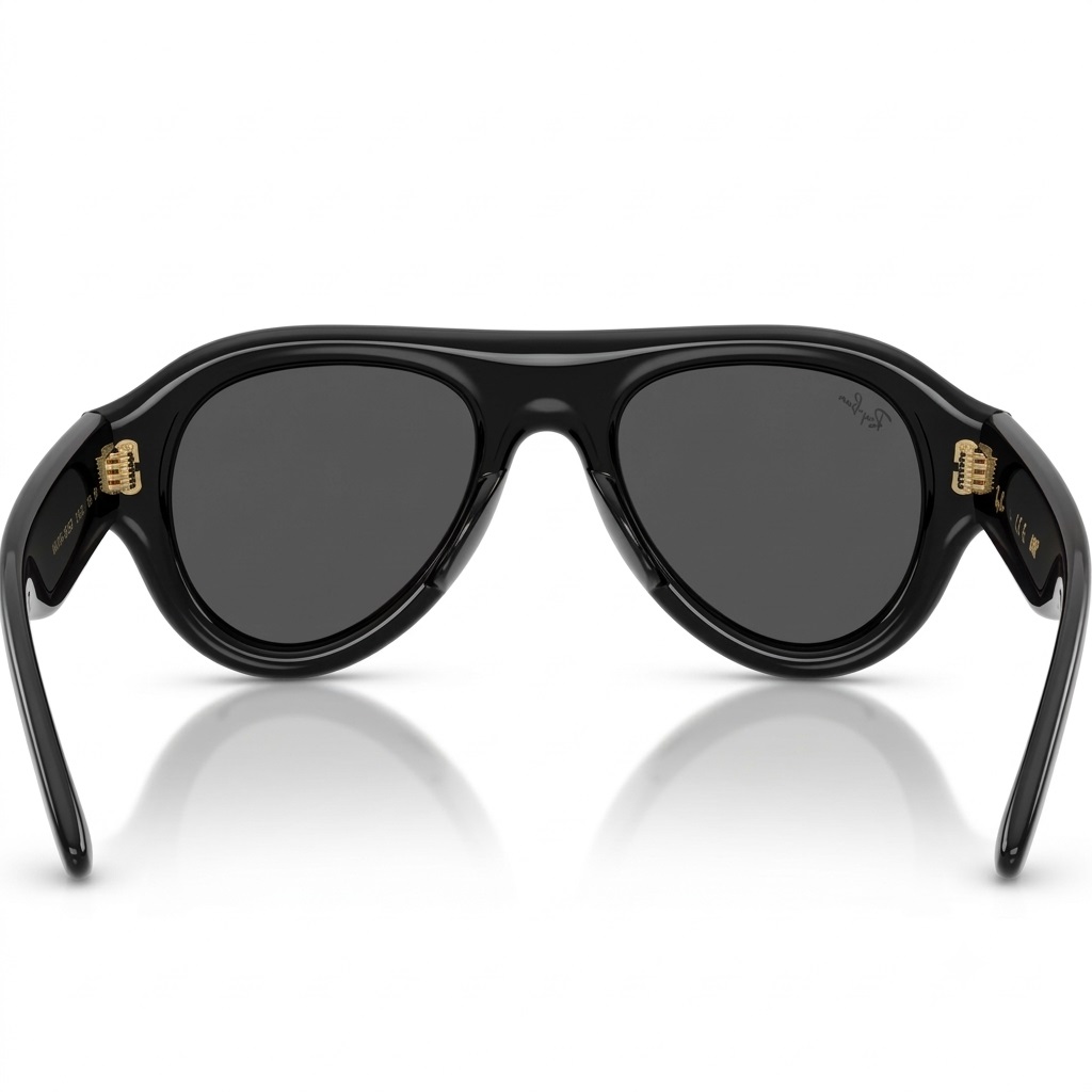 Kính Mát Unisex Rayban Aviator Puffer Ultra Black RB4925 1