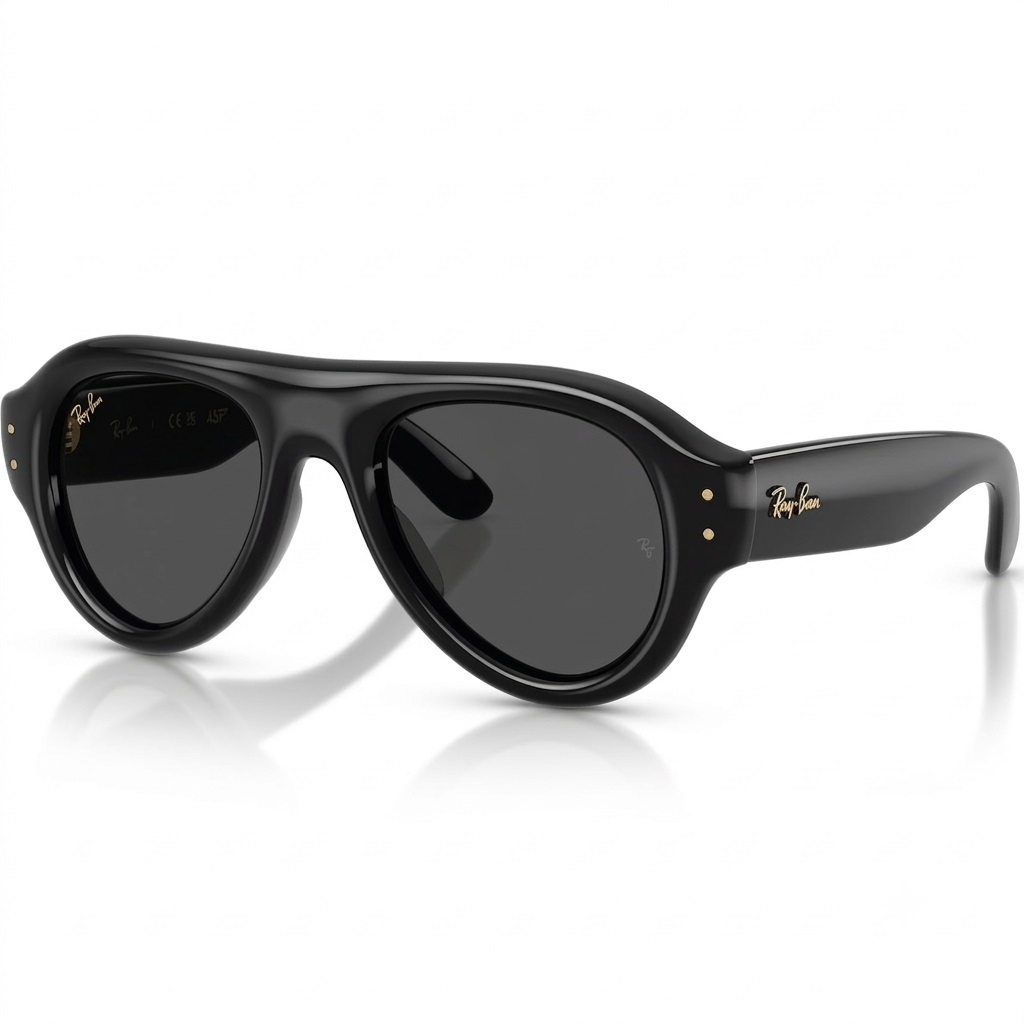 Kính Mát Unisex Rayban Aviator Puffer Ultra Black RB4925 7