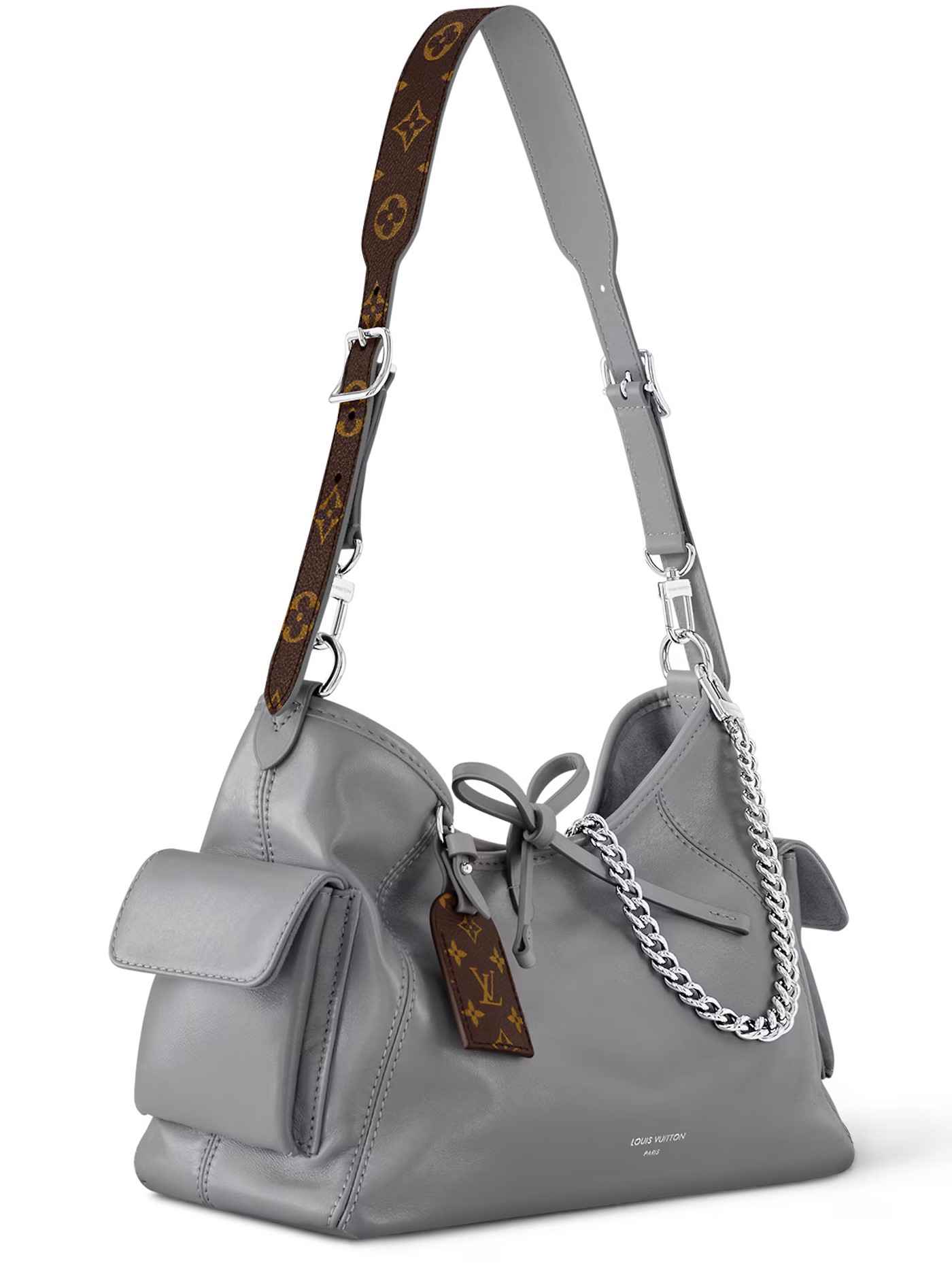 Túi xách nữ Louis Vuitton CarryAll Cargo PM Gris Trianon M12579 2