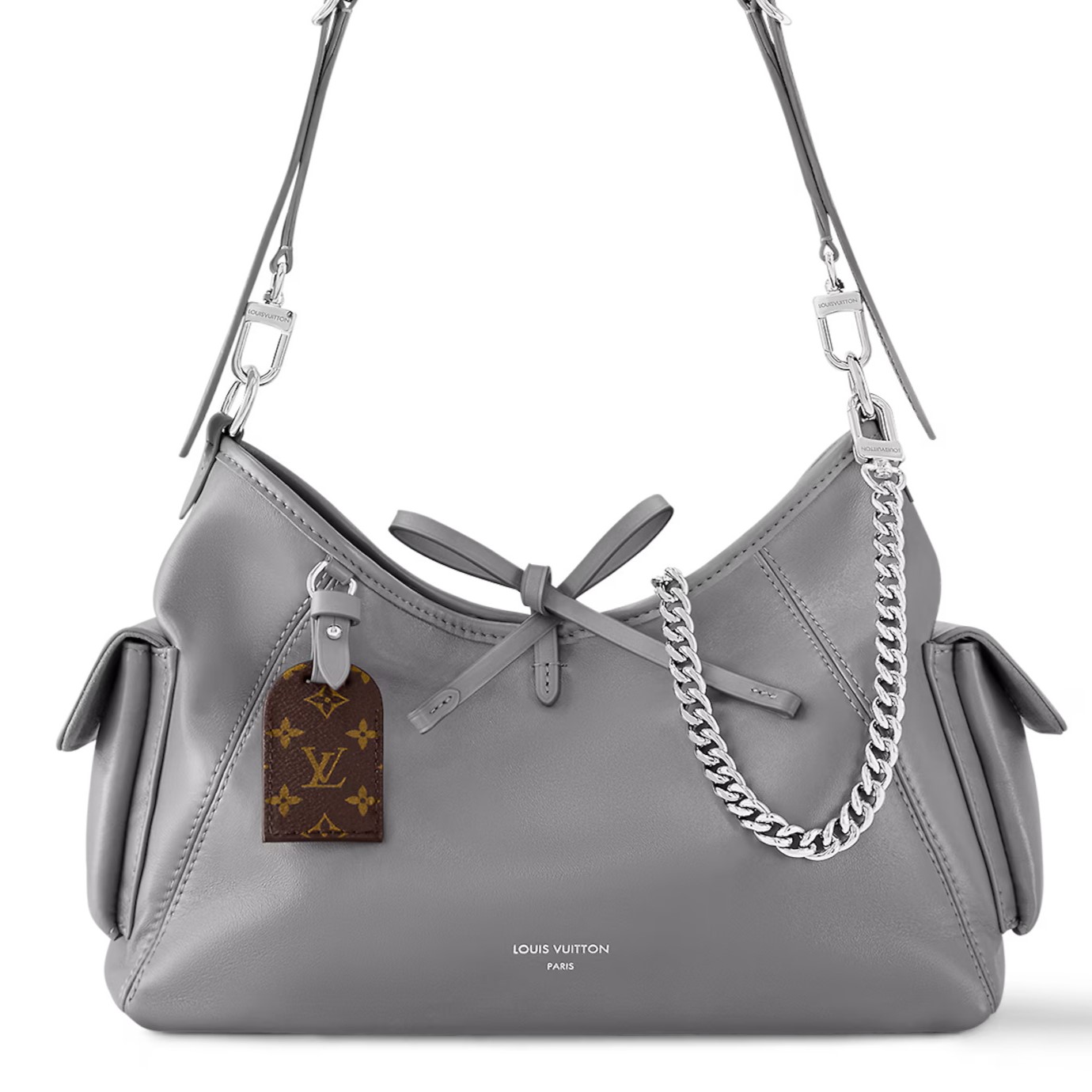 Túi xách nữ Louis Vuitton CarryAll Cargo PM Gris Trianon M12579 3