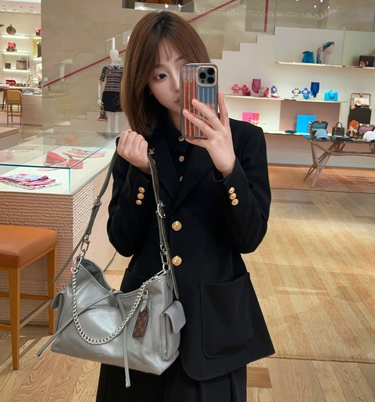 Túi xách nữ Louis Vuitton CarryAll Cargo PM Gris Trianon M12579 5