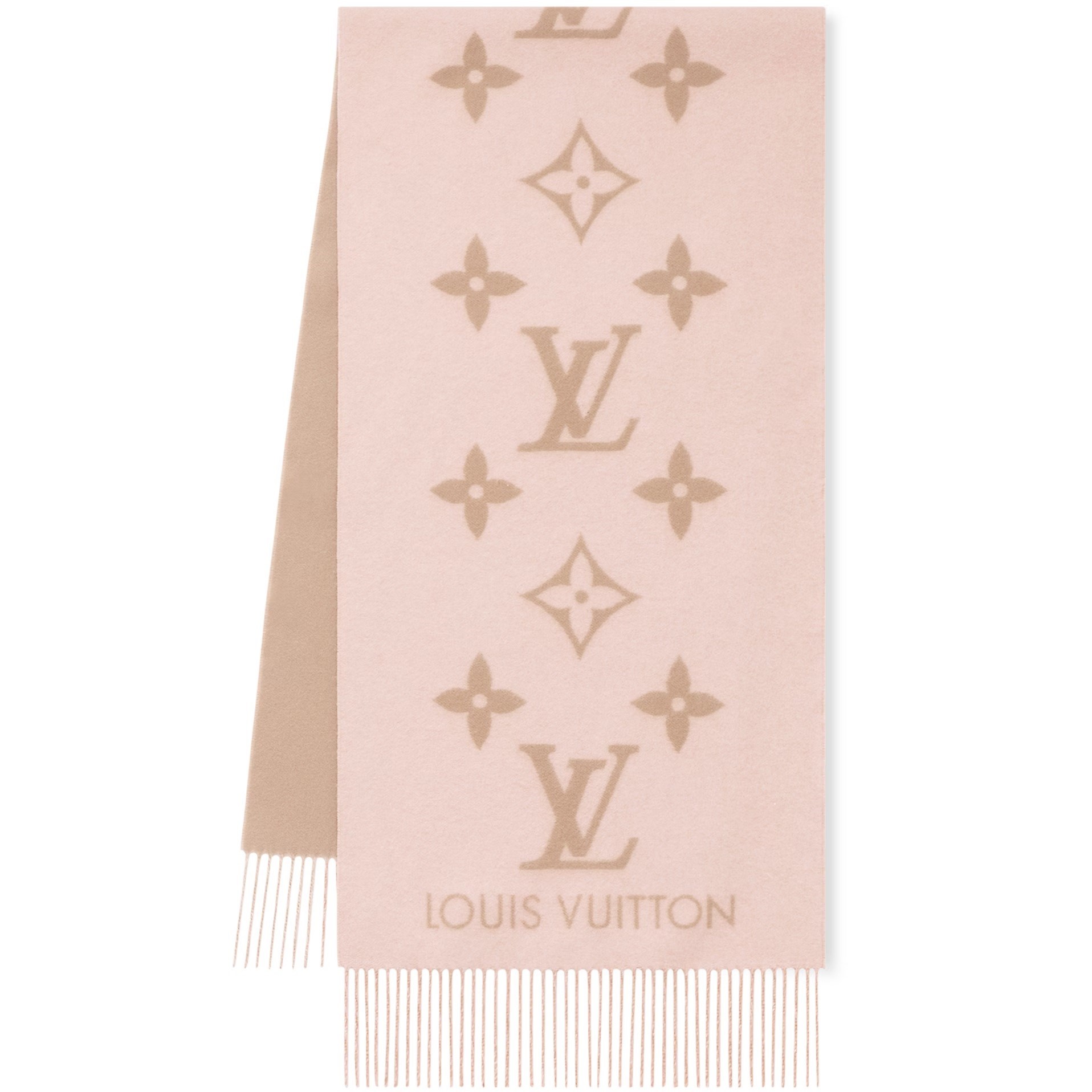 Khăn Quàng Louis Vuitton Reykjavik Scarf Beige Rose 8