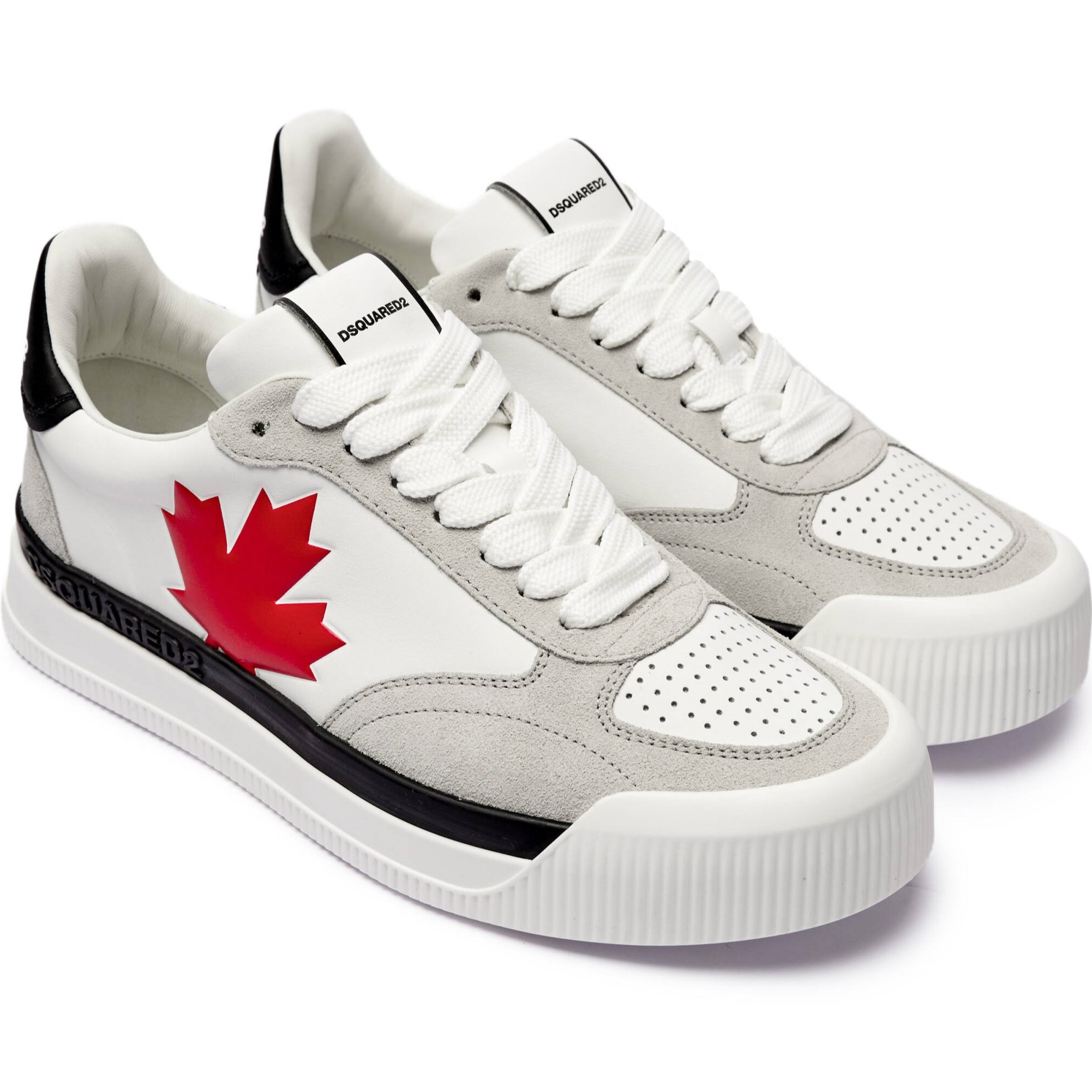 Giày Dsquared2 New Jersey Sneakers White Red 2