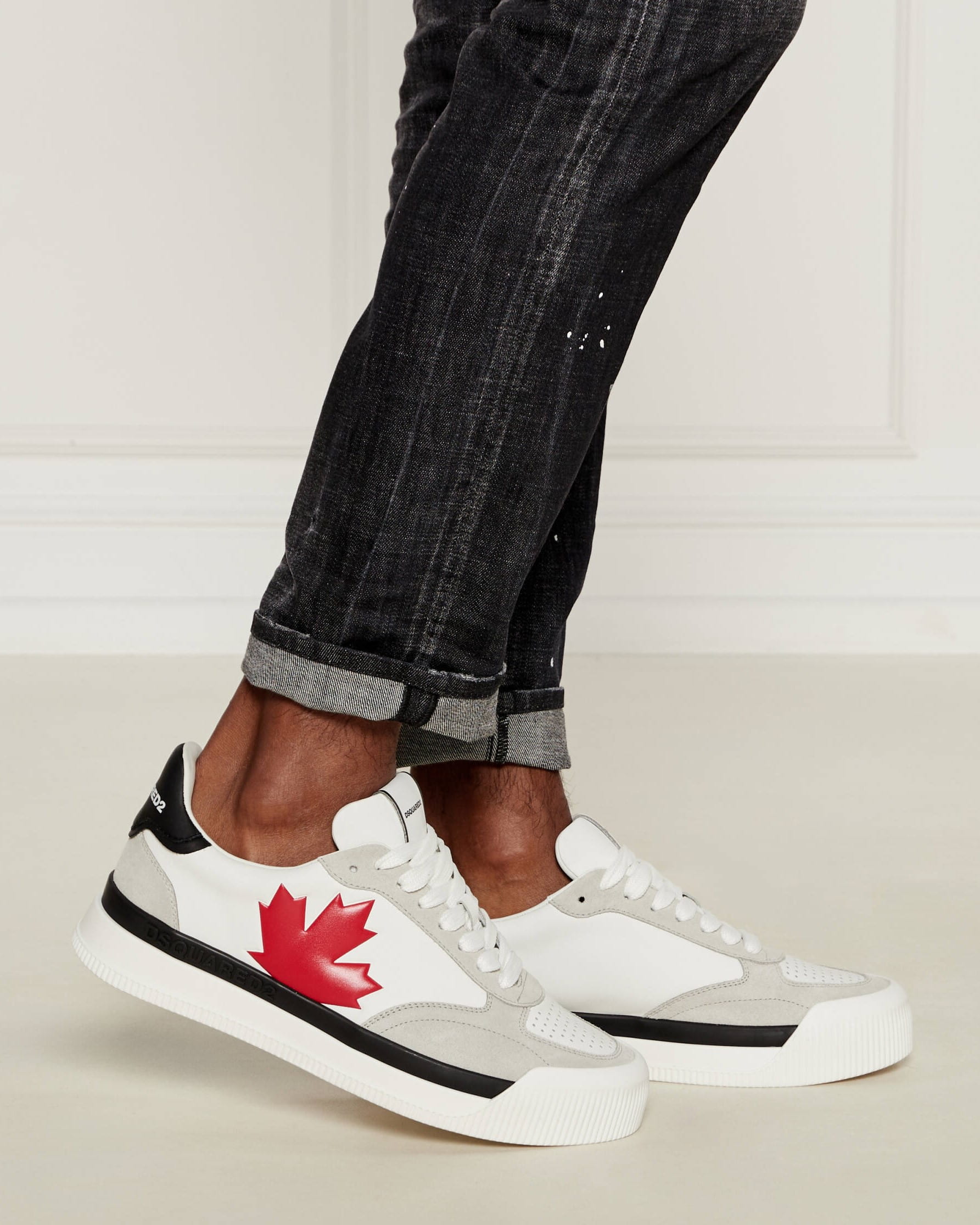 Giày Dsquared2 New Jersey Sneakers White Red 7