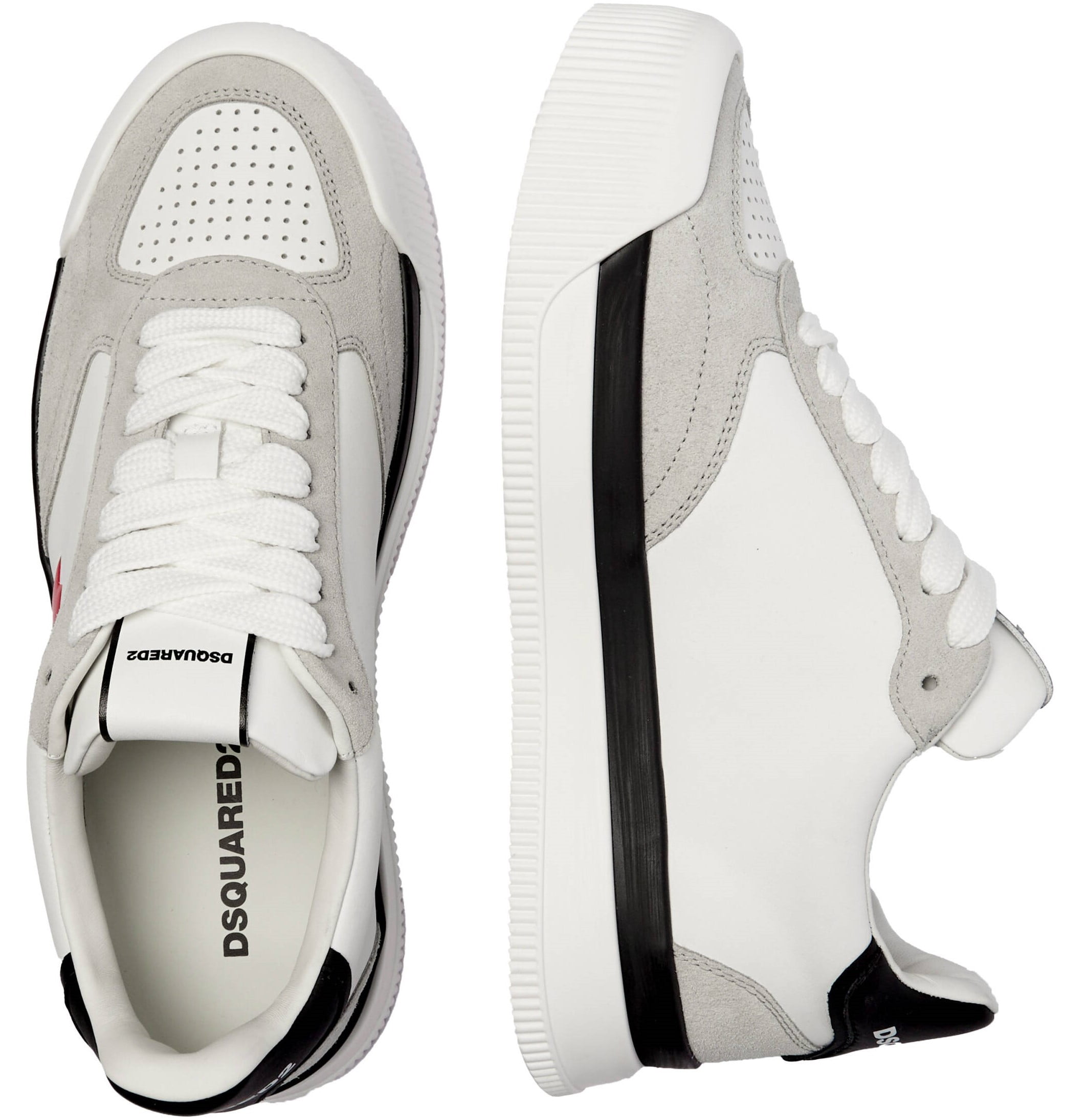 Giày Dsquared2 New Jersey Sneakers White Red 8