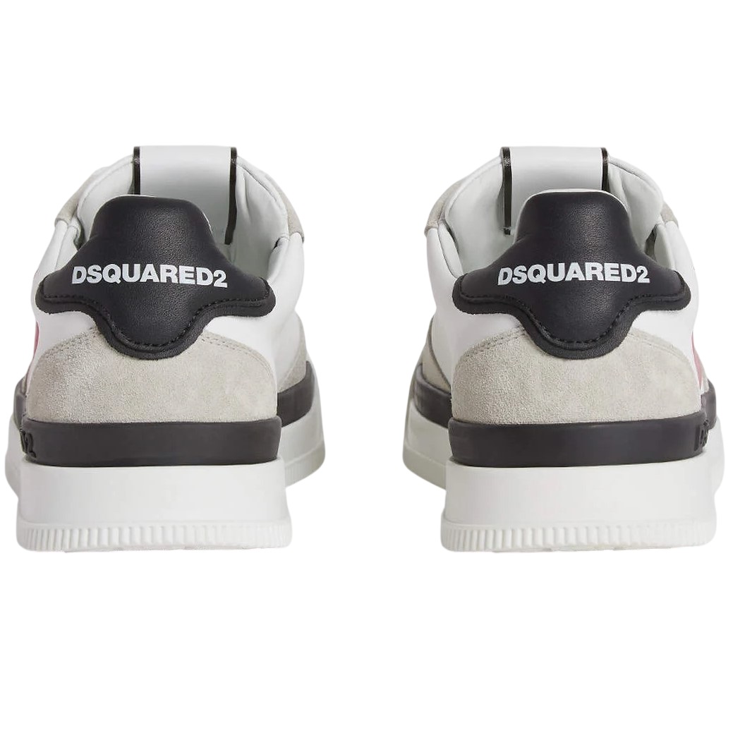 Giày Dsquared2 New Jersey Sneakers White Red 10