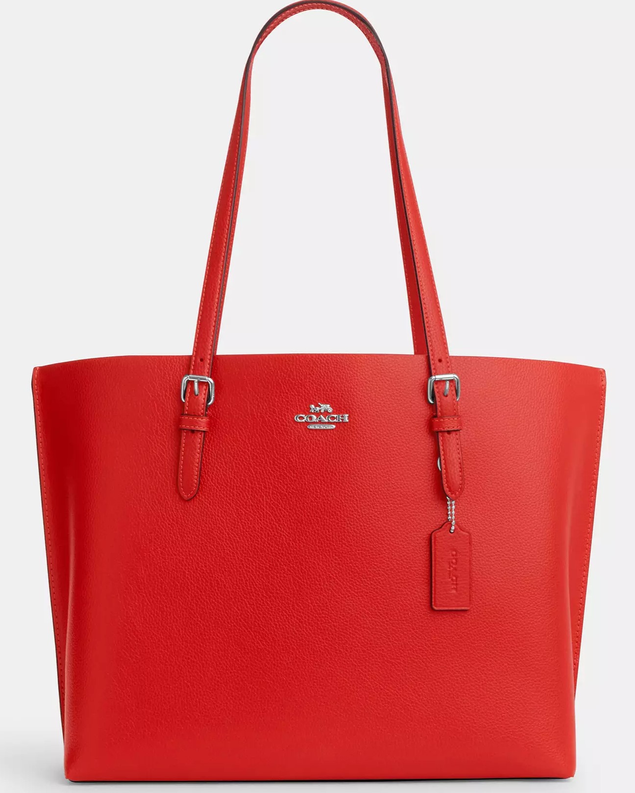 Túi đeo vai nữ Coach Mollie Tote Bag Miami Red 1671 6