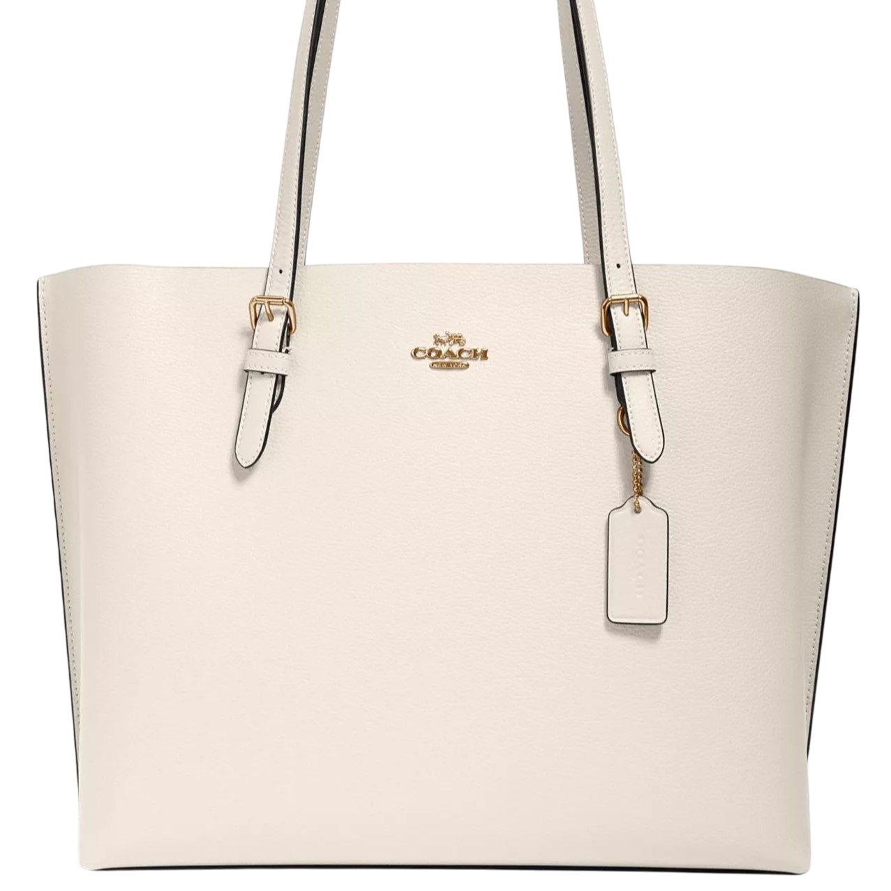 Túi Coach Mollie Tote Bag Gold Chalk Light Saddle 1671 2