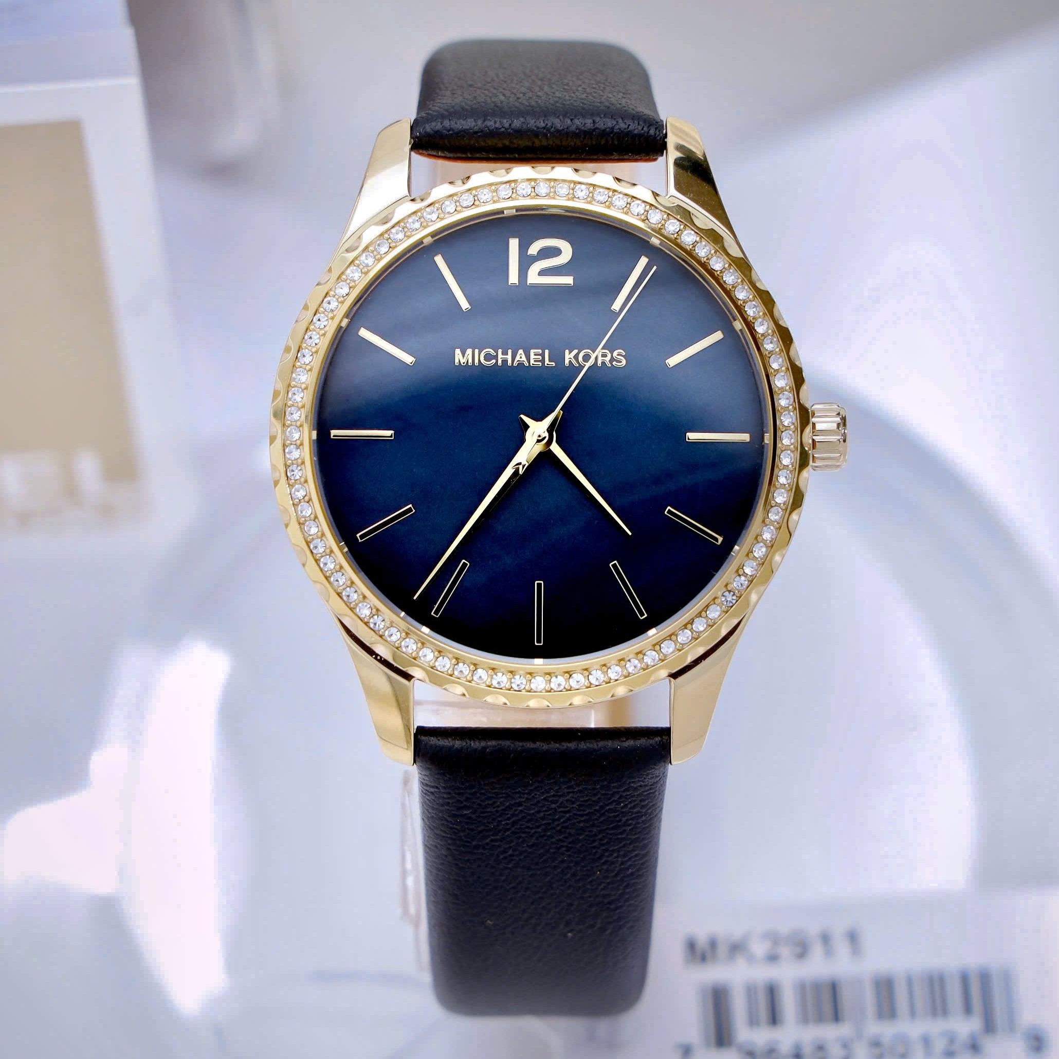 Đồng hồ Michael Kors Layton Three Hand Mother of Pearl Black Dial Watch For Women MK2911 14