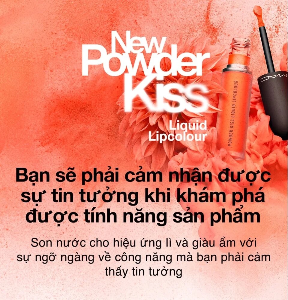 SON KEM MAC 998 SORRY NOT SORRY – POWDER KISS LIQUID 15