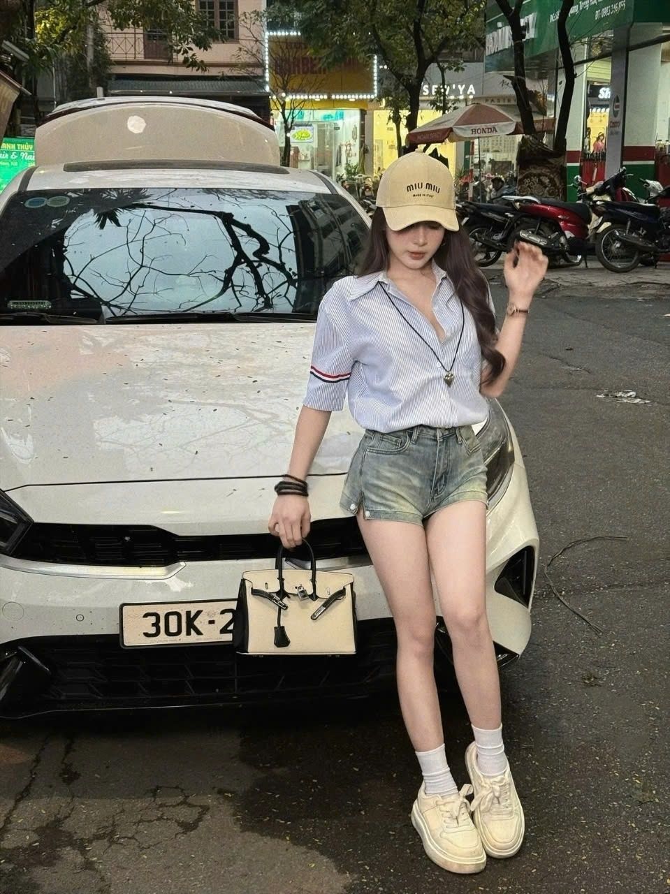 Áo sơ mi nữ Thom Browne tay ngắn 5