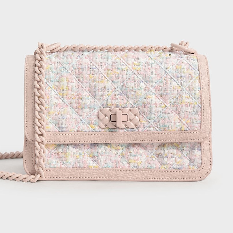 TÚI CHARLES KEITH MICAELA QUILTED CHAIN BAG 2