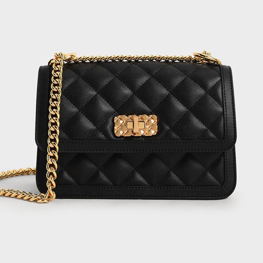 TÚI CHARLES KEITH MICAELA QUILTED CHAIN BAG 3
