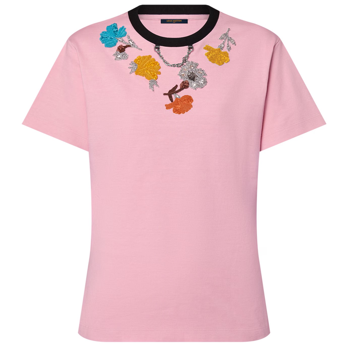 ÁO THUN LV NỮ LOUIS VUITTON EMBROIDERED CARNATION T-SHIRT 1