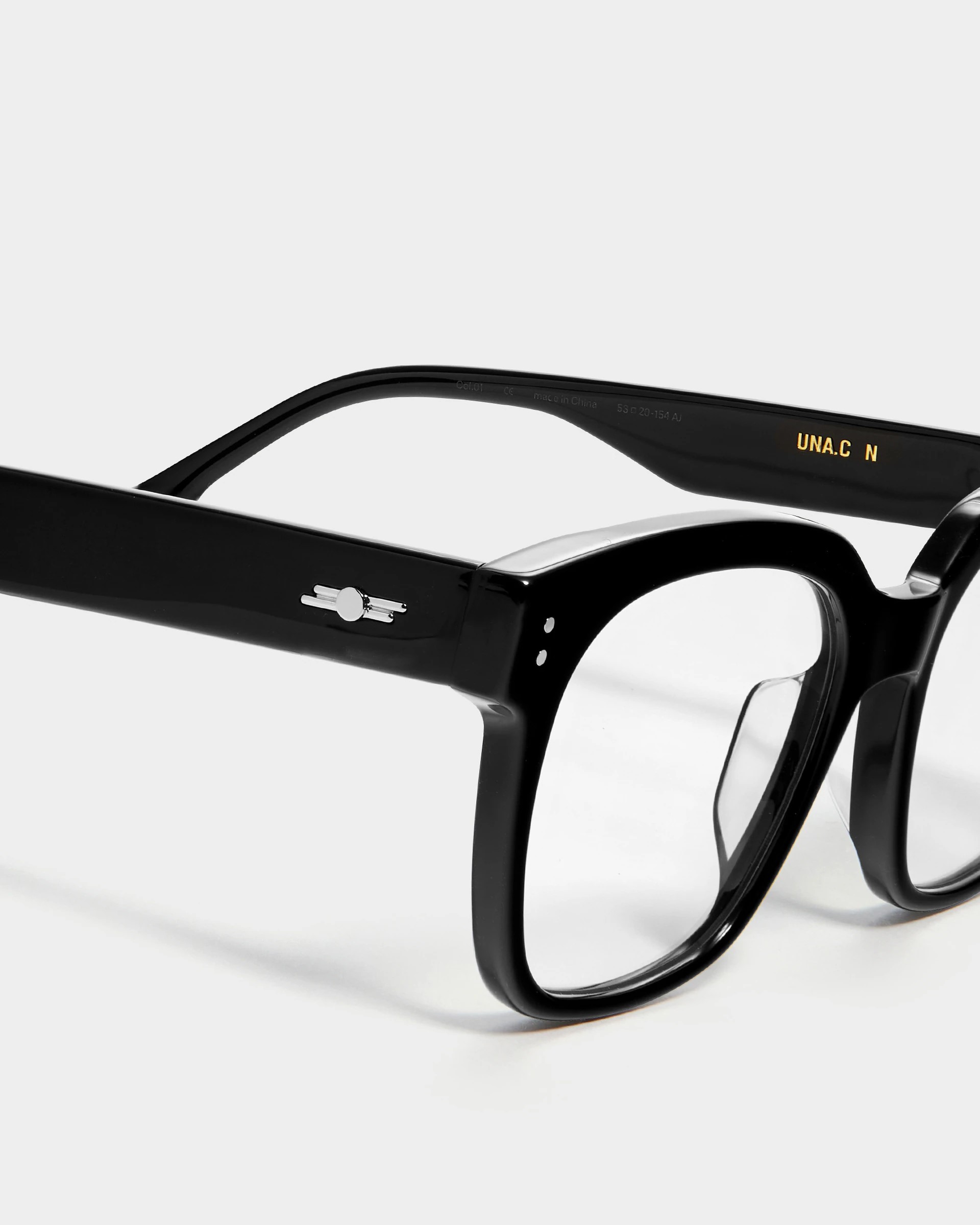 KÍNH GỌNG CẬN GENTLE MONSTER UNA C N 01 SQUARE BLACK ACETATE FRAME 2