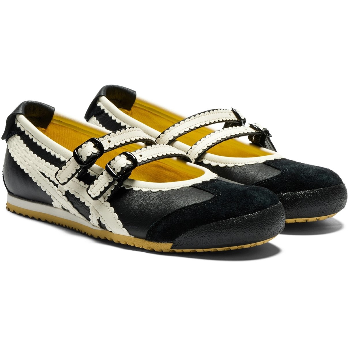 Giày nữ Onitsuka Tiger Mexico 66 TGRS Women Shoes Black Cream 1182A678-001 7