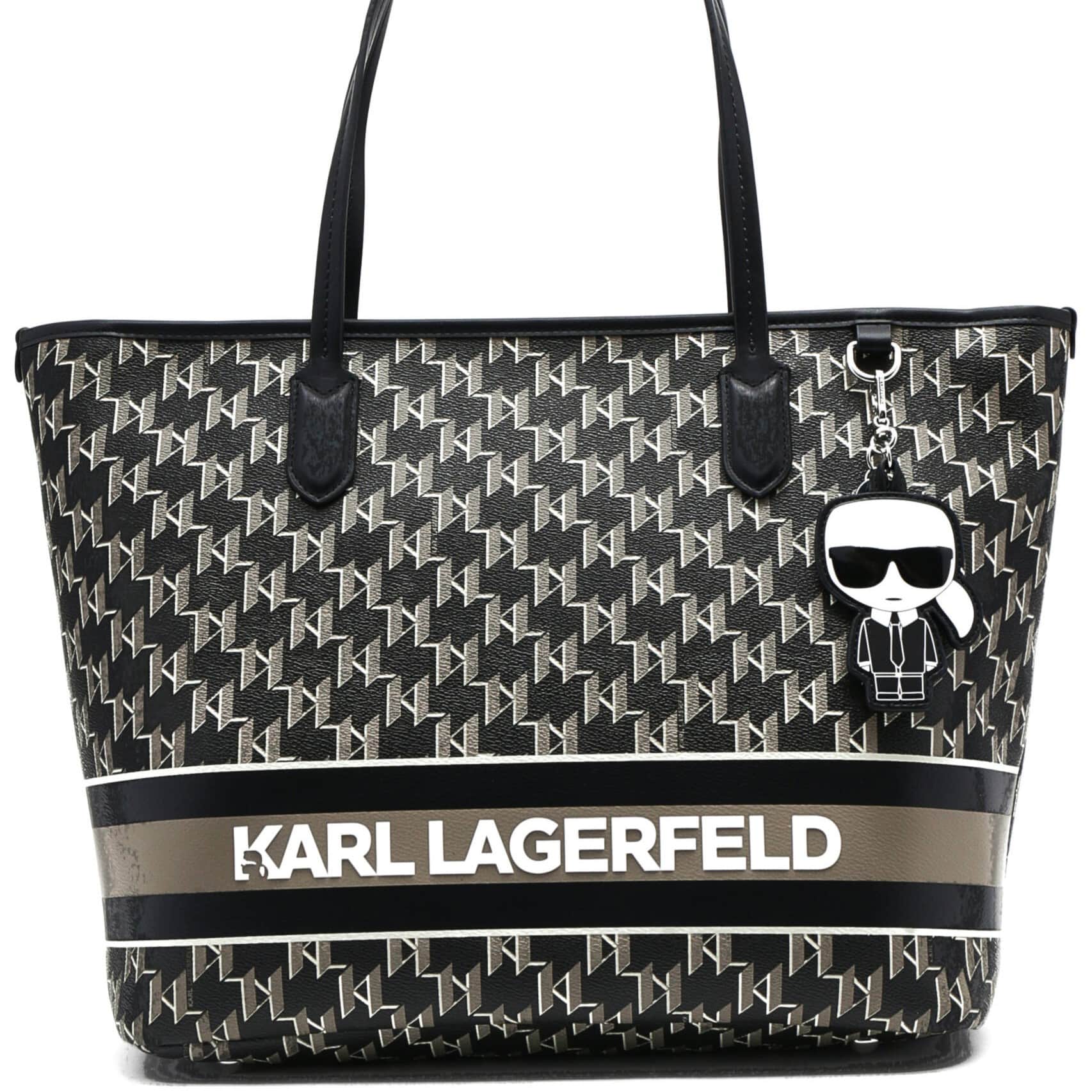 Túi Karl Lagerfeld Ikonik Mono Stripe Tote Bag 25