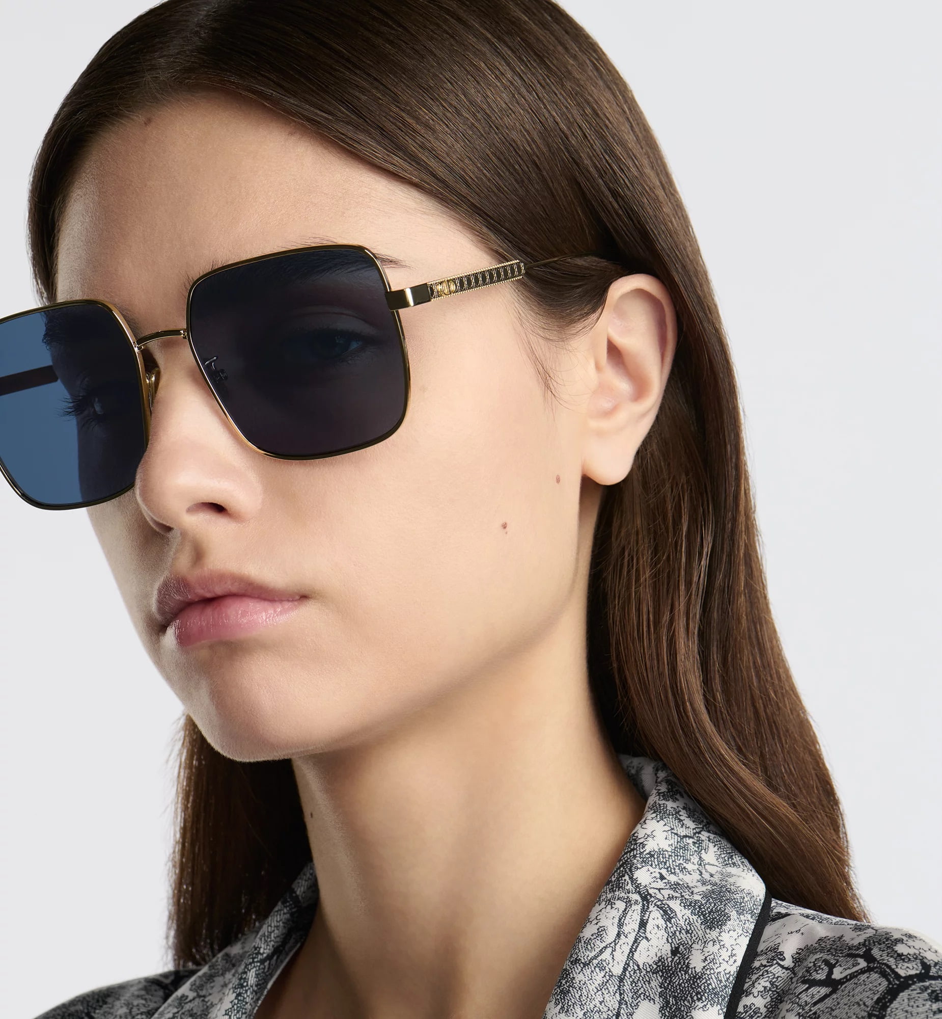 Kính mát Dior DiorCannage S1U Blue Square Sunglasses 4