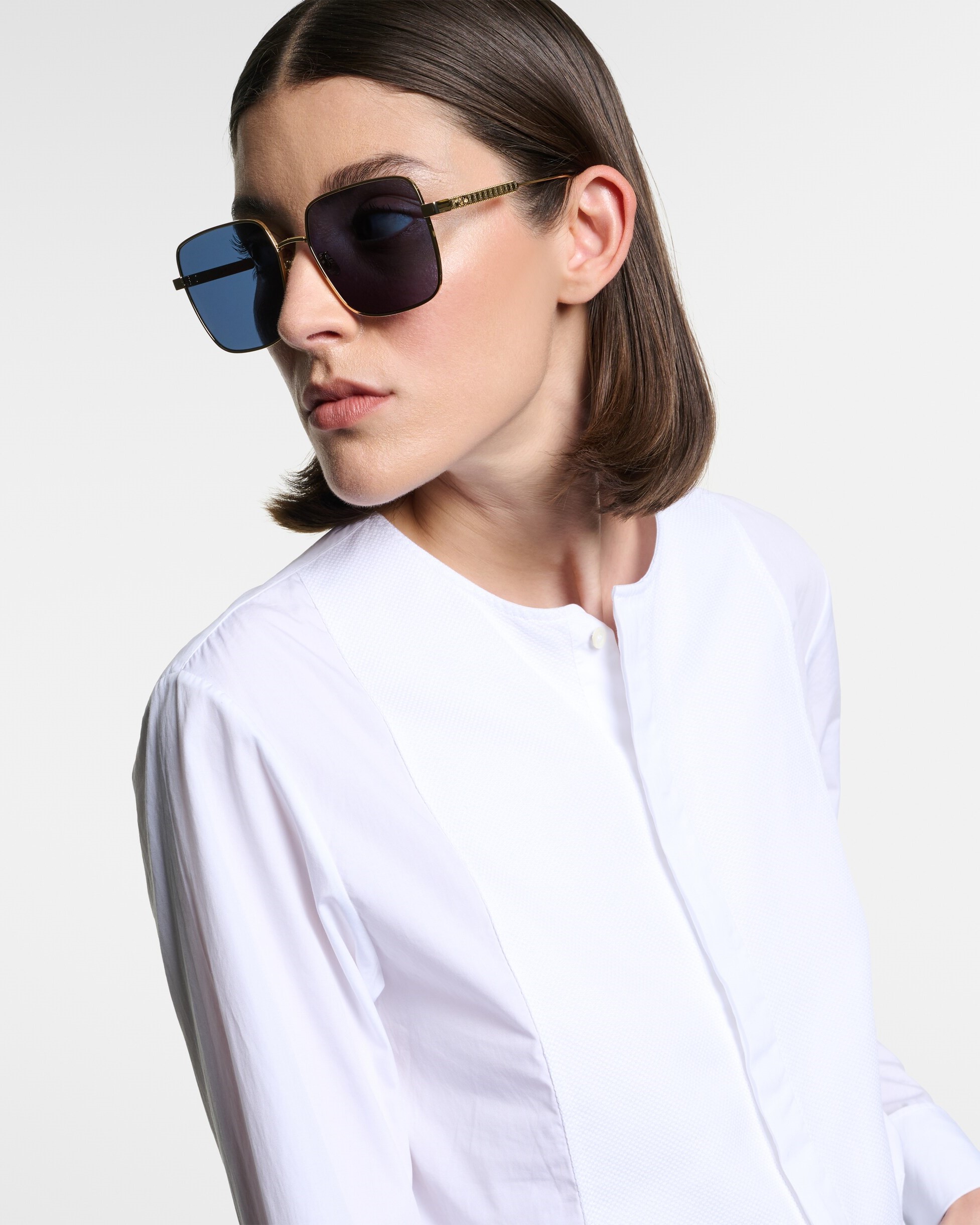 Kính mát Dior DiorCannage S1U Blue Square Sunglasses 7