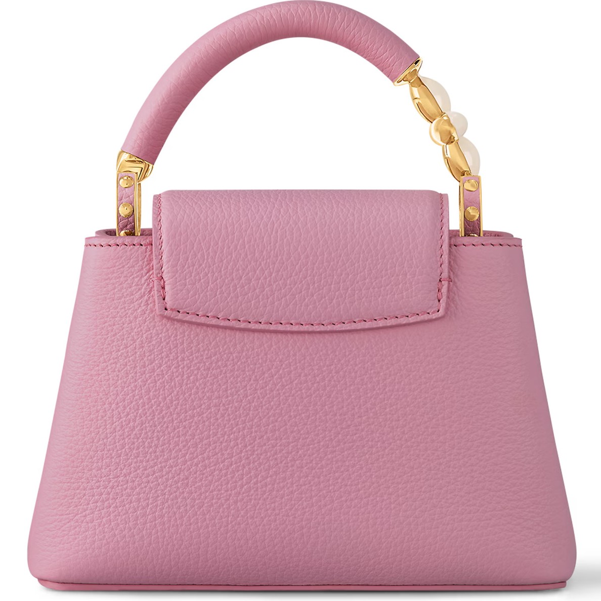 Túi Xách Tay Nữ Louis Vuitton Capucines Mini Marshmallow Pink 7