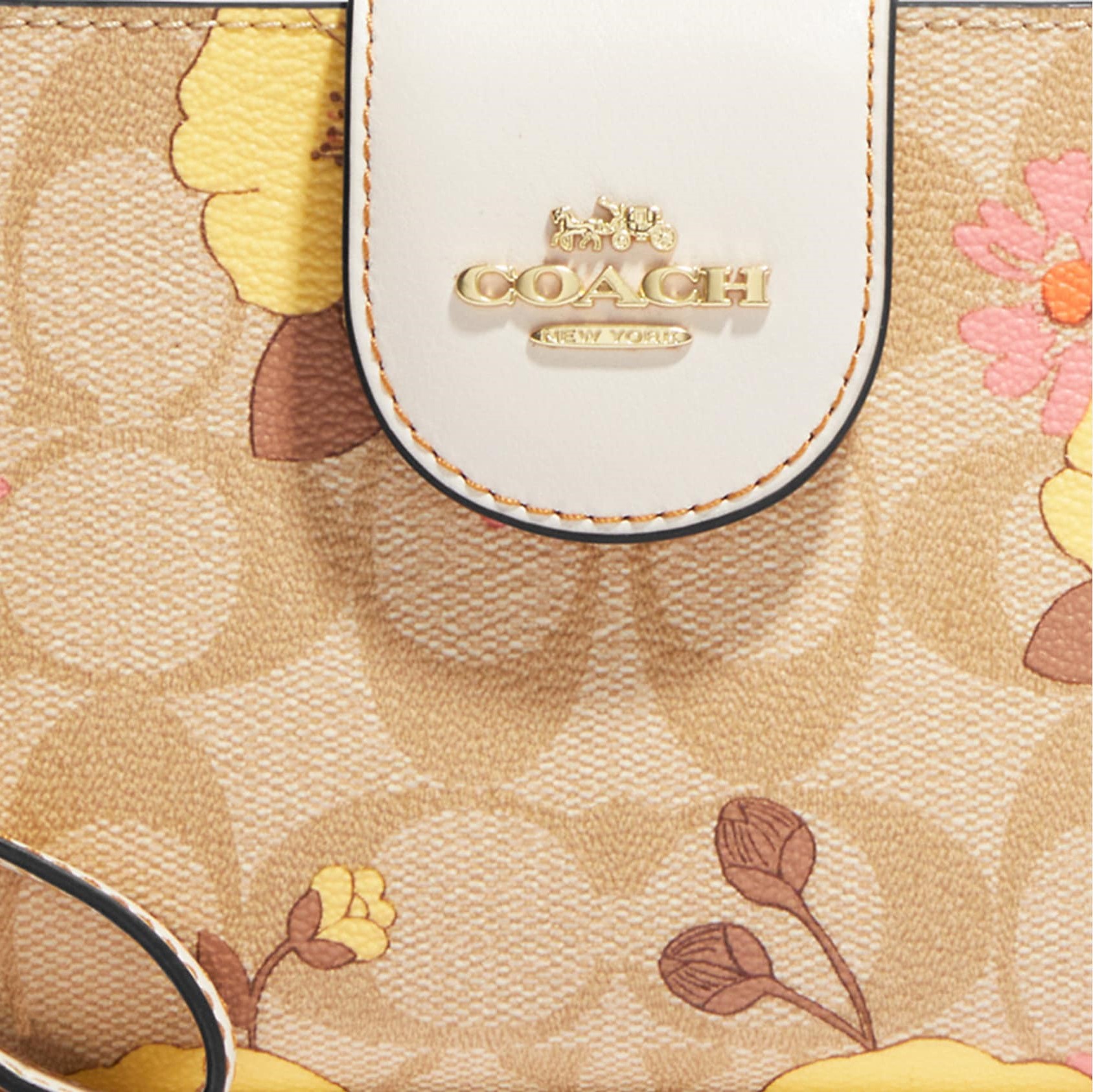 VÍ NỮ COACH IN HOA TECH WALLET IN SIGNATURE CANVAS WITH FLORAL CLUSTER PRINT CH720 1