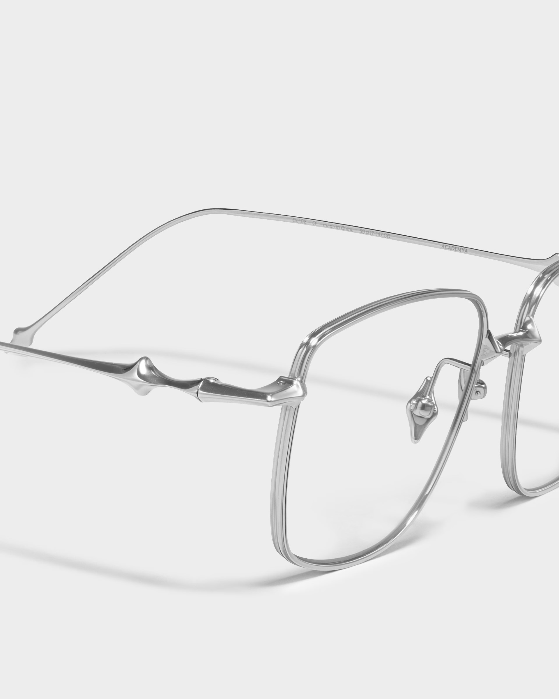 MẮT KÍNH GỌNG CẬN GENTLE MONSTER ACADEMYA 02 CLEAR LENSES SILVER METAL FRAME 1