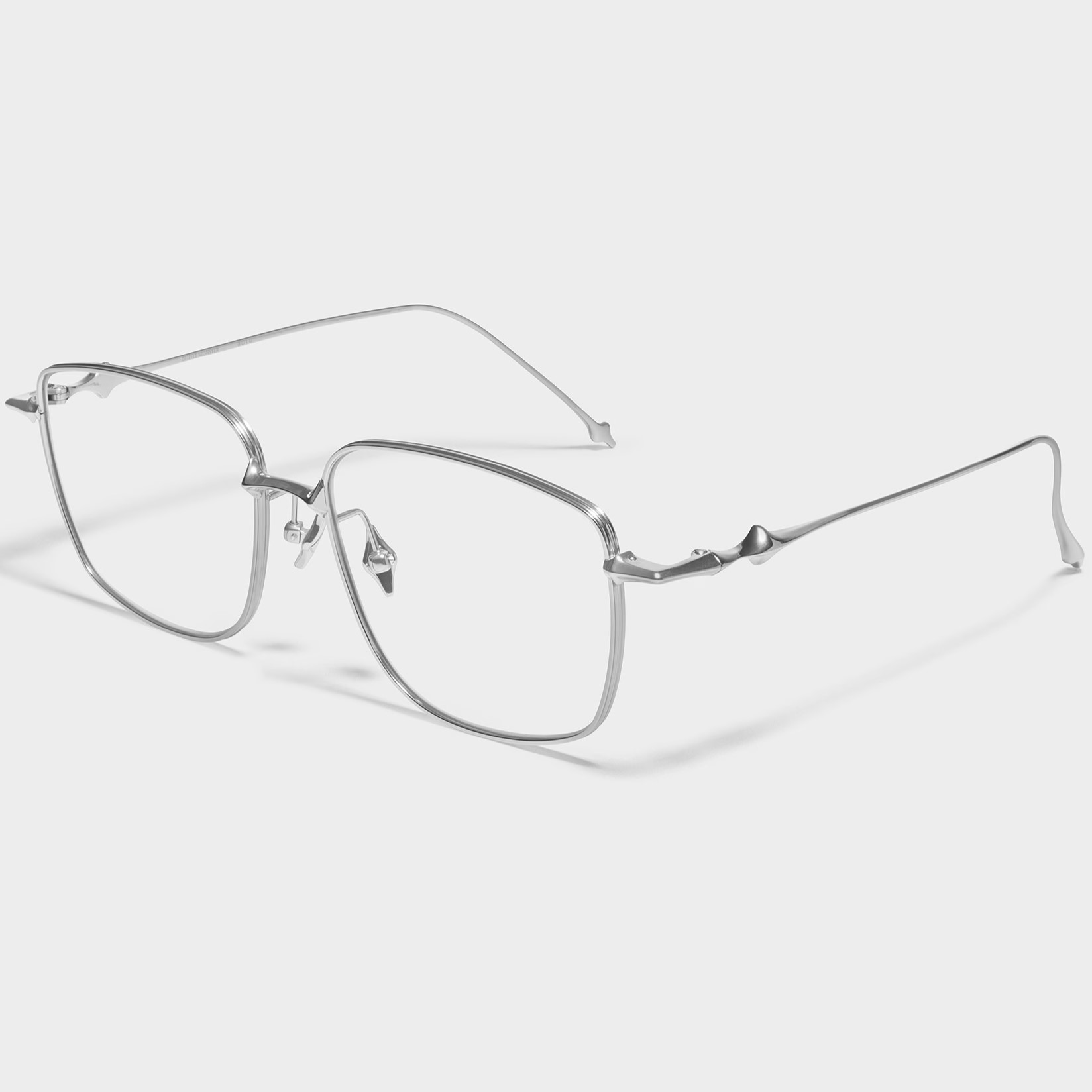 MẮT KÍNH GỌNG CẬN GENTLE MONSTER ACADEMYA 02 CLEAR LENSES SILVER METAL FRAME 4