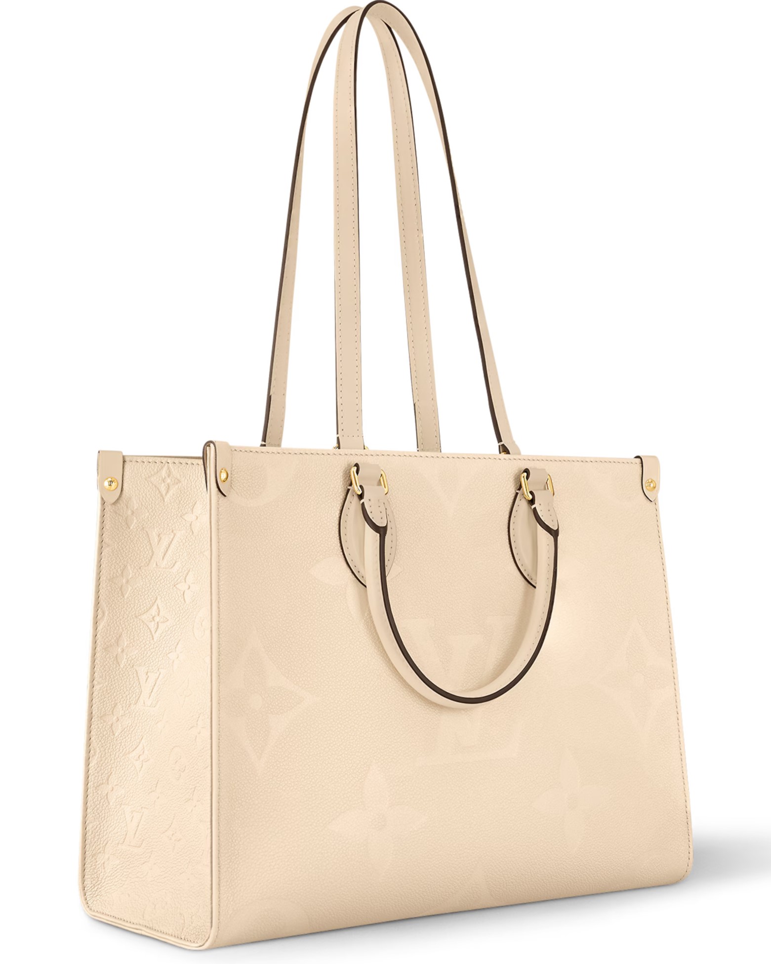 TÚI TOTE LV LOUIS VUITTON ONTHEGO MM TOTE BAG MONOGRAM EMPREINTE LEATHER CREAM M46531 4