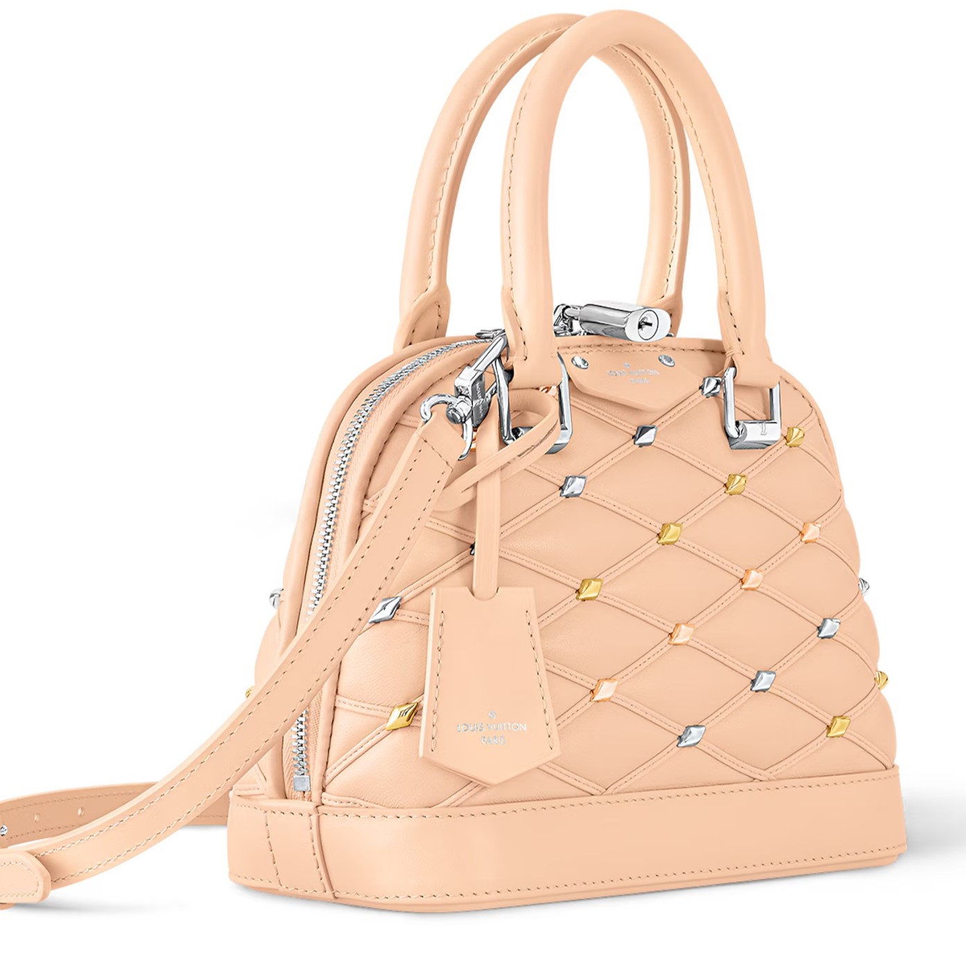 Túi hến LV Louis Vuitton Alma BB Lambskin With Diamond Motif 1