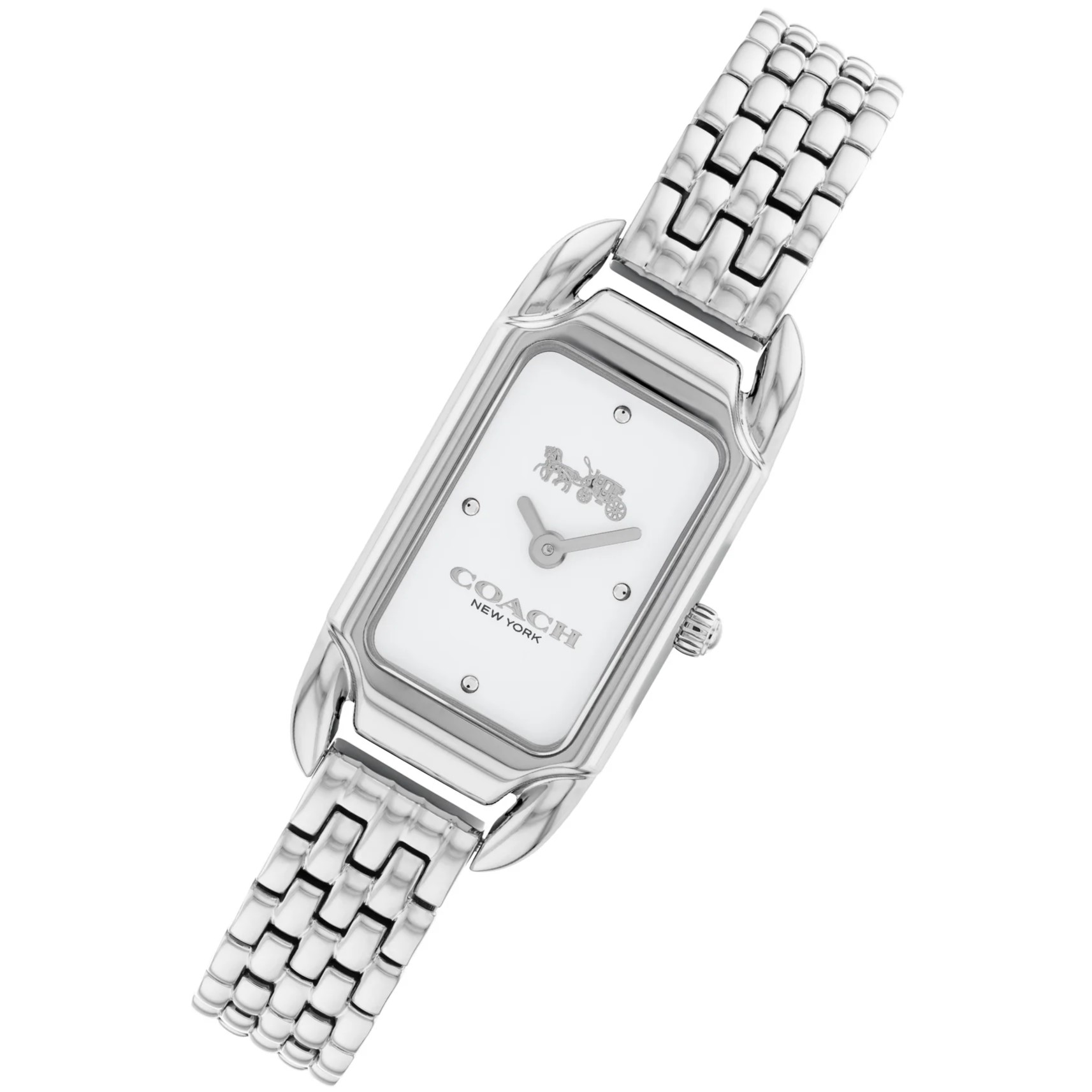 ĐỒNG HỒ NỮ COACH CADIE SILVER STAINLESS STEEL WHITE DIAL WOMENS WATCH 14504035 9