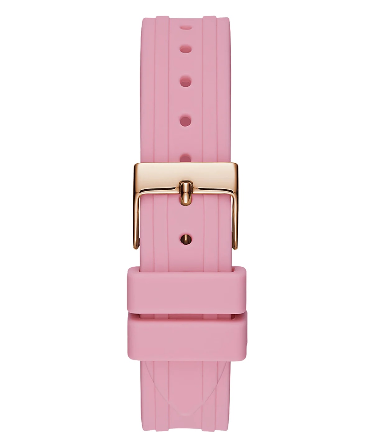 ĐỒNG HỒ NỮ GUESS LADIES PINK ROSE GOLD TONE ANALOG SILICONE STRAP WATCH GW0034L3 7