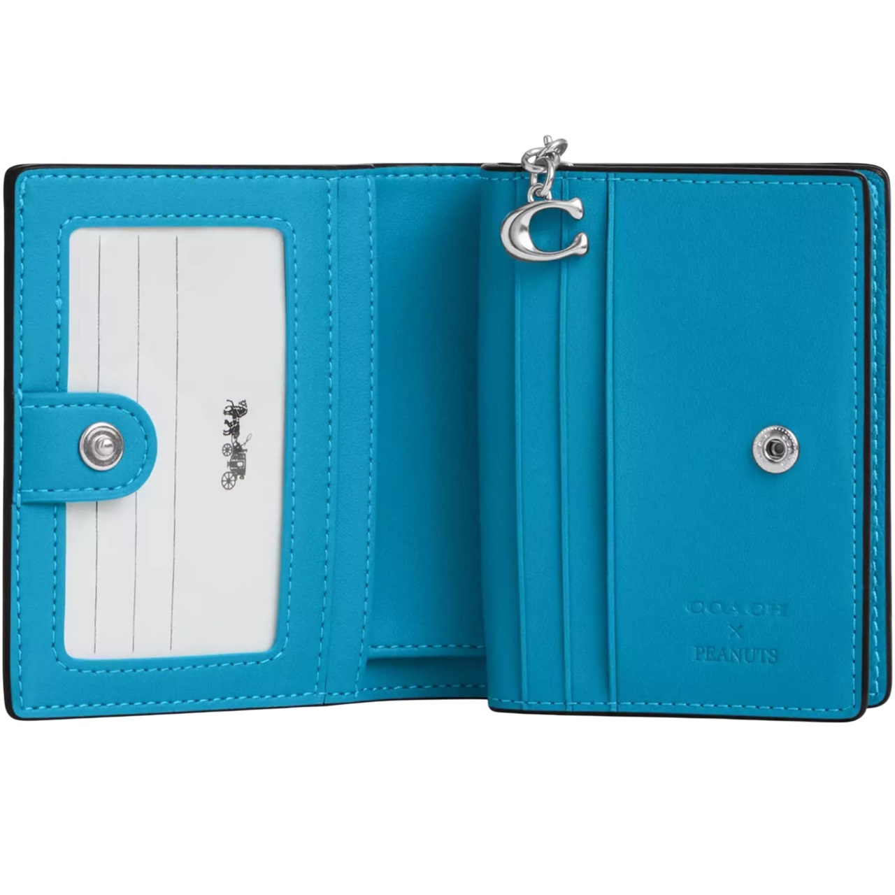 Ví Coach X Peanuts Snap Wallet With Linus Parrot Blue Multi CBN91 1