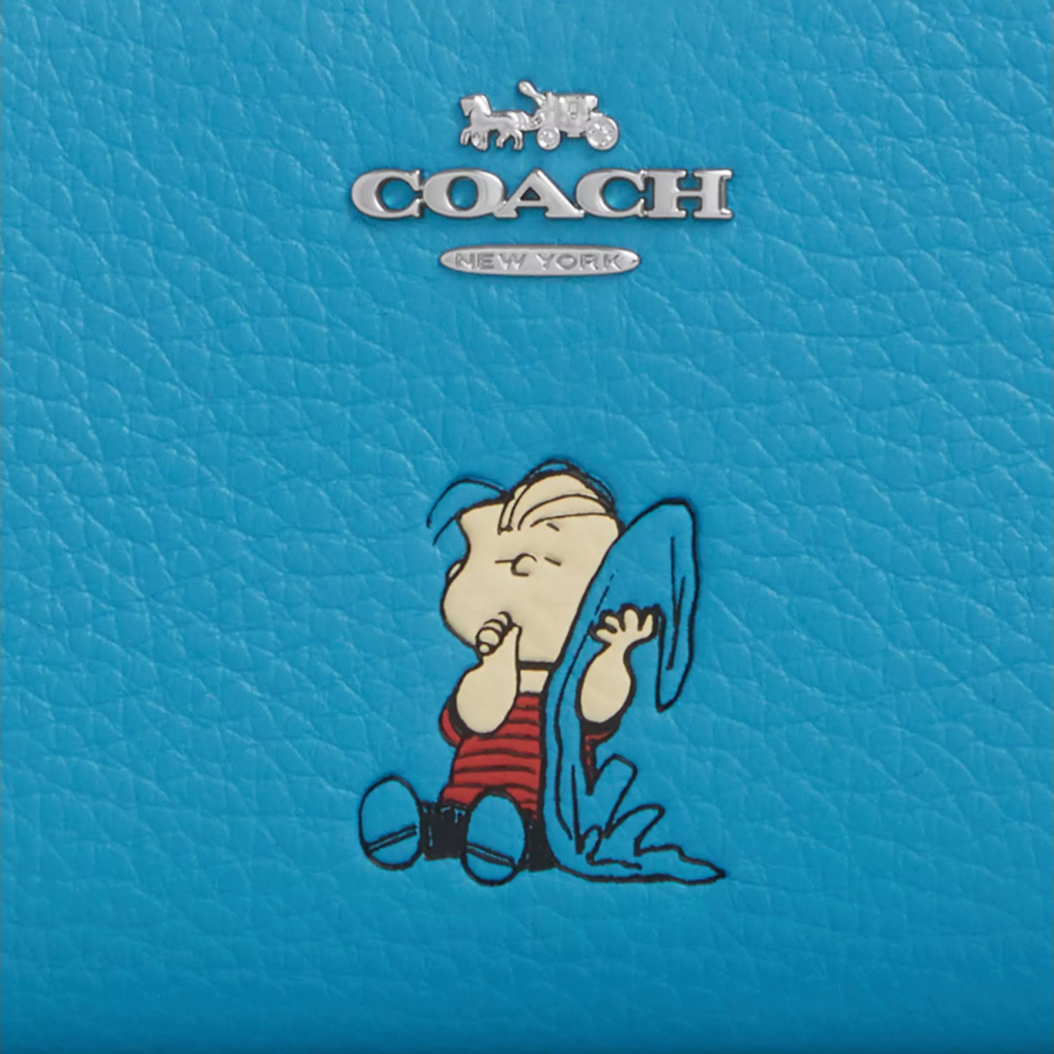 Ví Coach X Peanuts Snap Wallet With Linus Parrot Blue Multi CBN91 3
