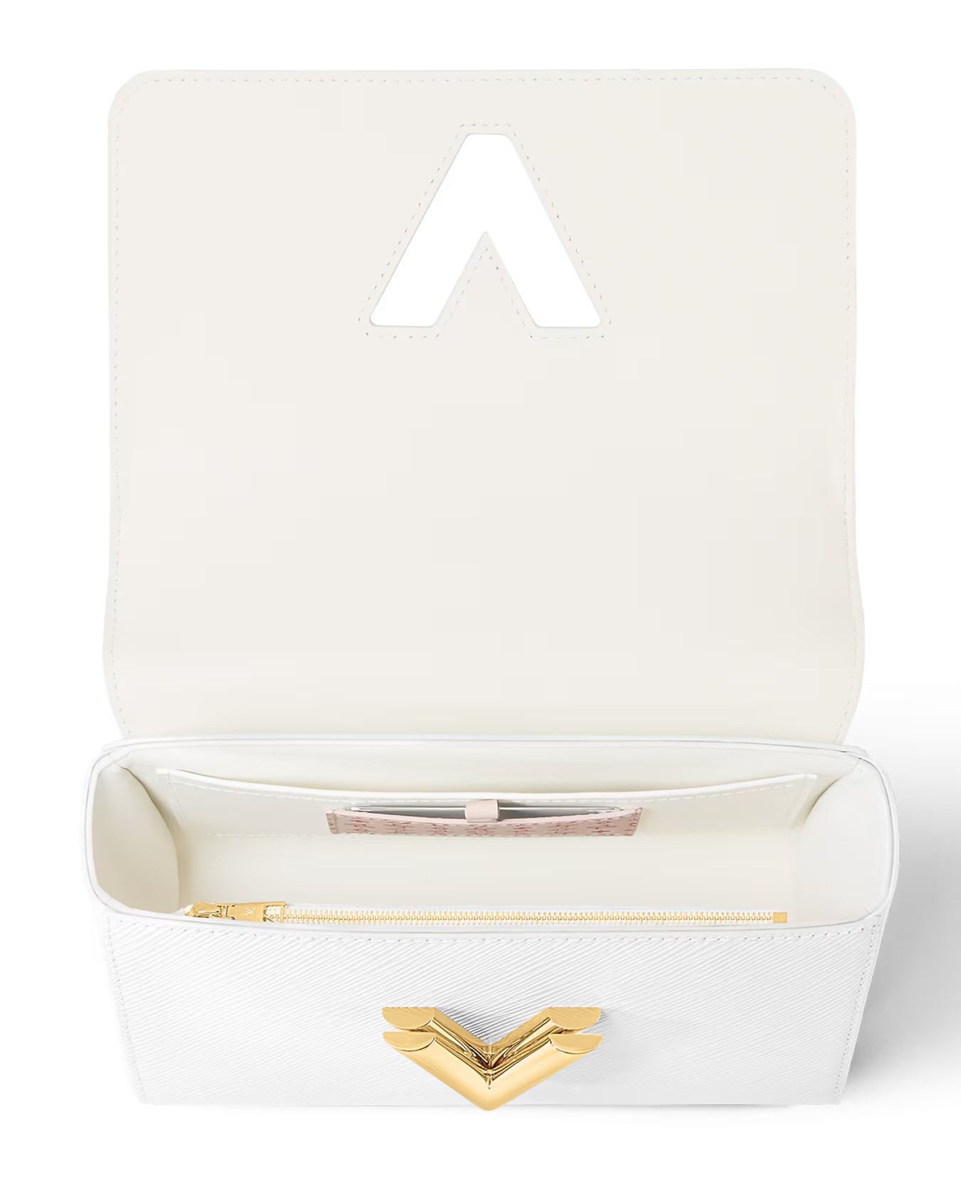 Túi xách nữ Louis Vuitton Twist MM Optic White 2