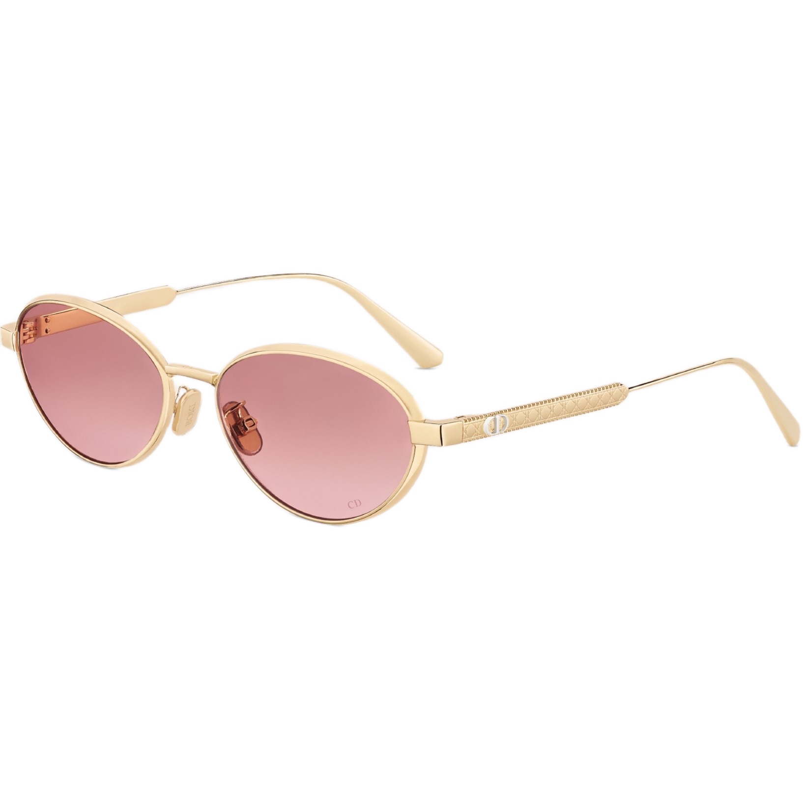 Kính Dior DiorCannage R1U Gradient Pink Oval Sunglasses 1