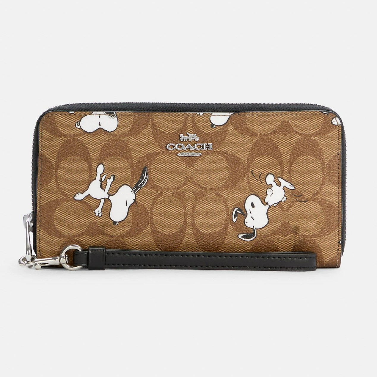 VÍ NỮ DÀI COACH X PEANUTS LONG ZIP AROUND WALLET IN SIGNATURE CANVAS WITH SNOOPY PRINT 2