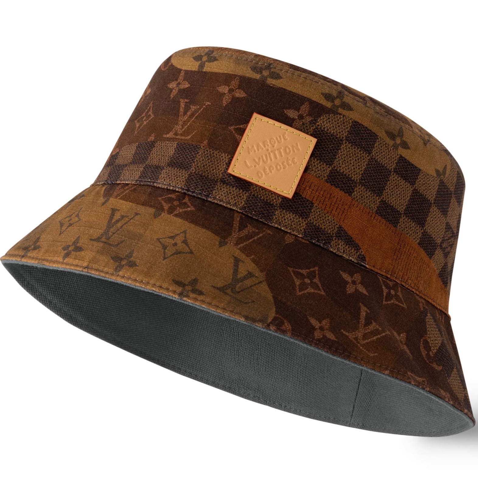 Nón LV Louis Vuitton Monogram Landscape Reversible Bucket Hat 3
