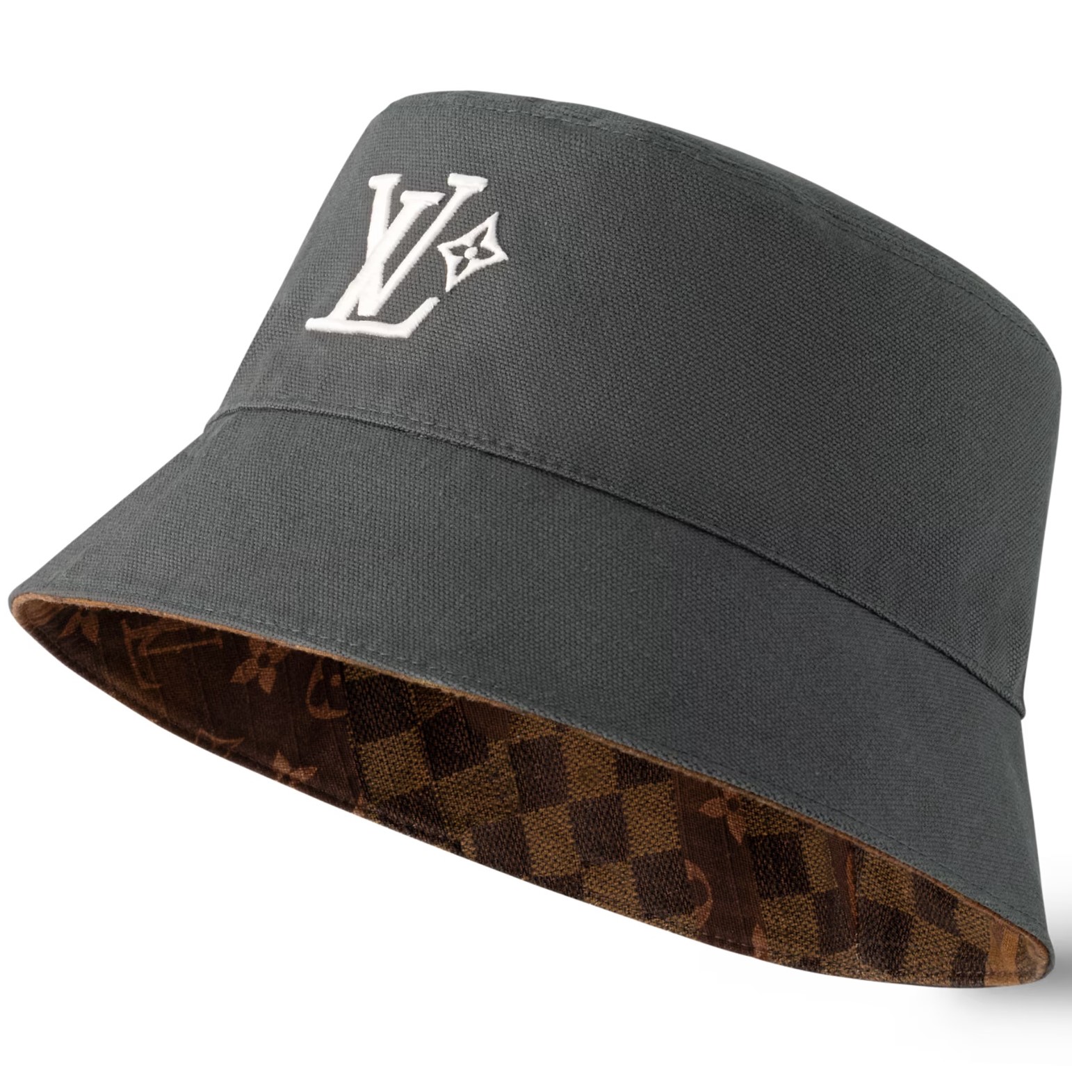 Nón LV Louis Vuitton Monogram Landscape Reversible Bucket Hat 4