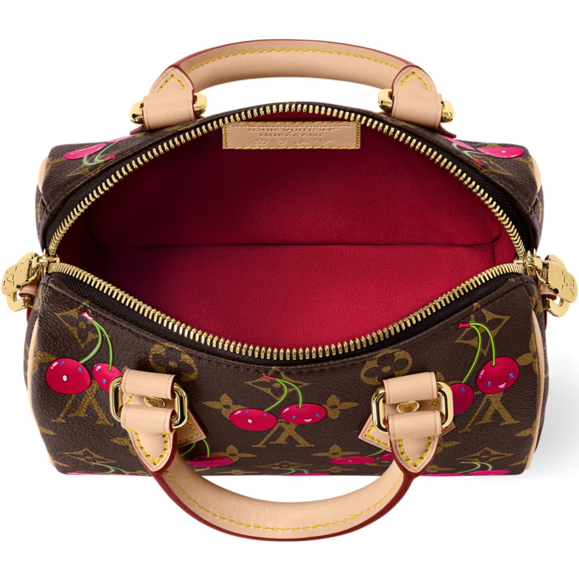 Túi Louis Vuitton Speedy Bandoulière 20 LV x TM Monogram Cherry Canvas 5
