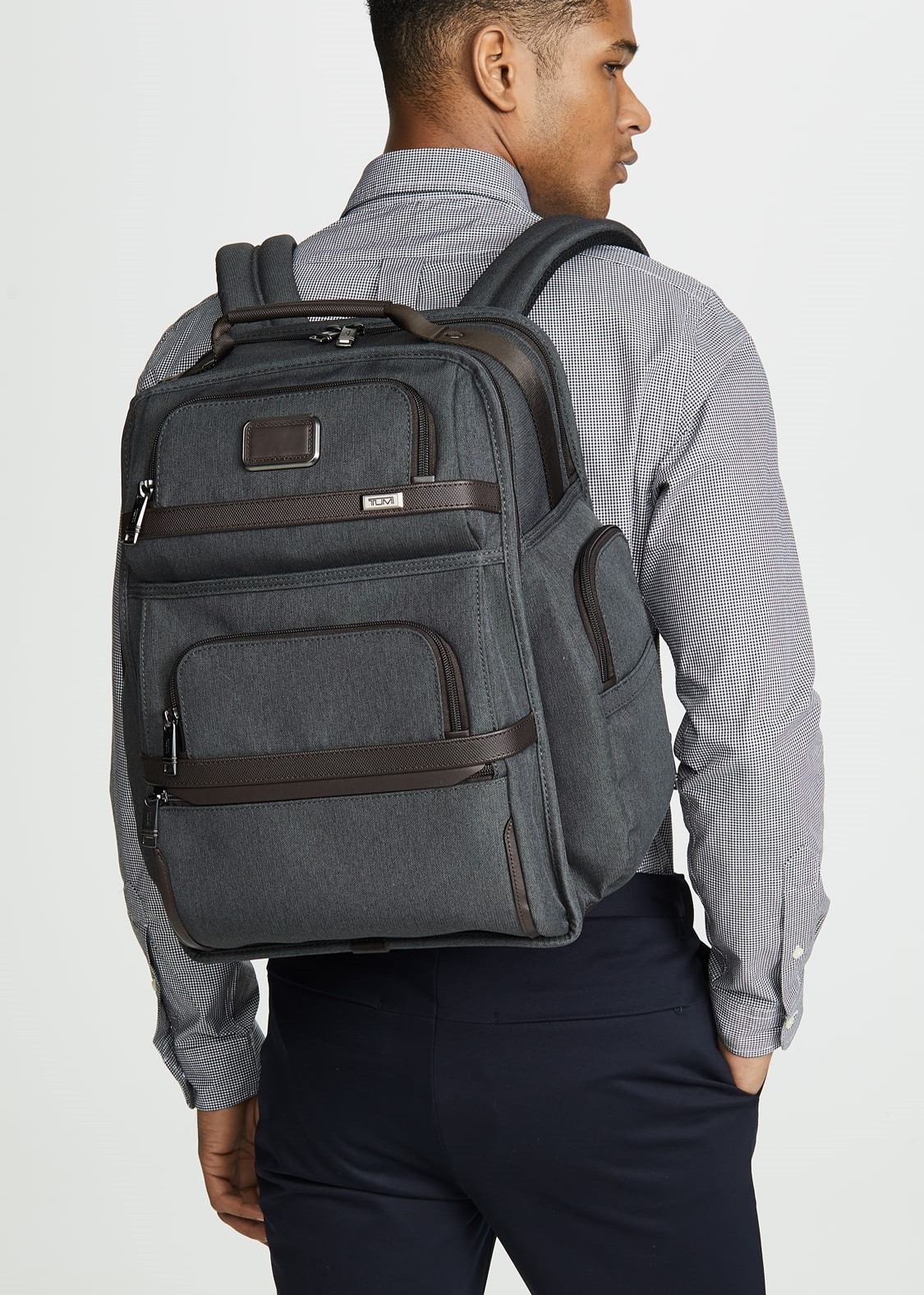 BALO LAPTOP NAM TUMI ALPHA ANTHRACITE BRIEF BACKPACK FOR MEN 8