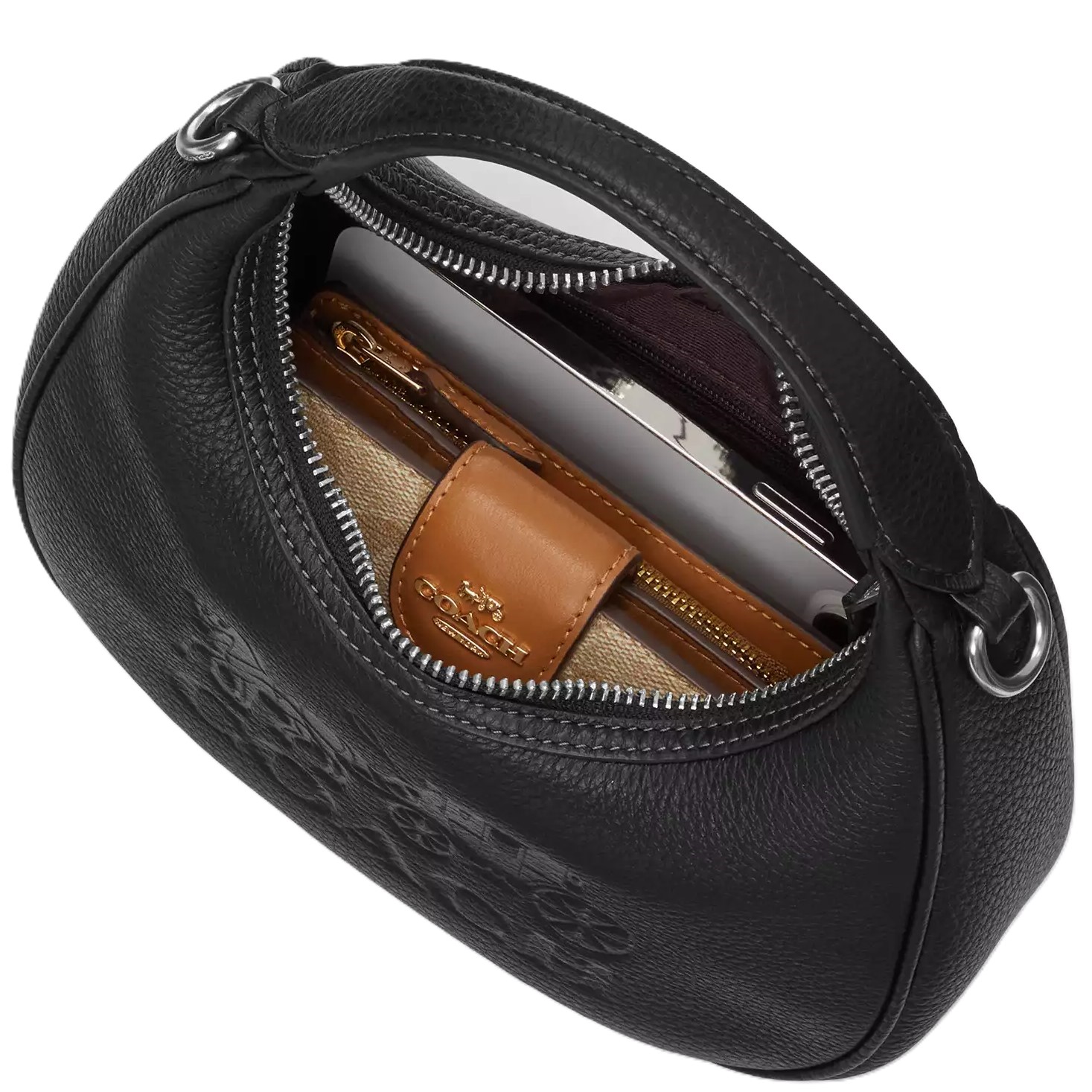 Túi Coach Carmen Mini Crossbody Bag With Quilting Chalk CY710 5