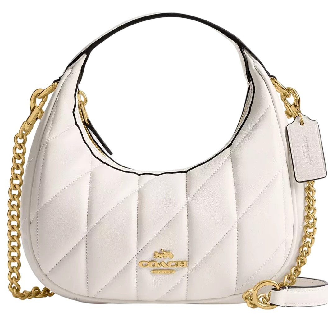 Túi Coach Carmen Mini Crossbody Bag With Quilting Chalk CY710 7