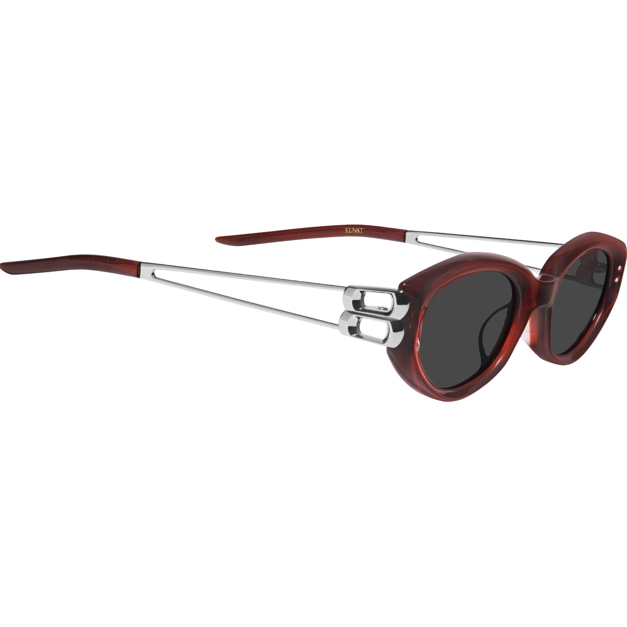 Kính Gentle Monster Kunst RC3 Sophisticated Cat-eye Sunglasses in Translucent Red 2