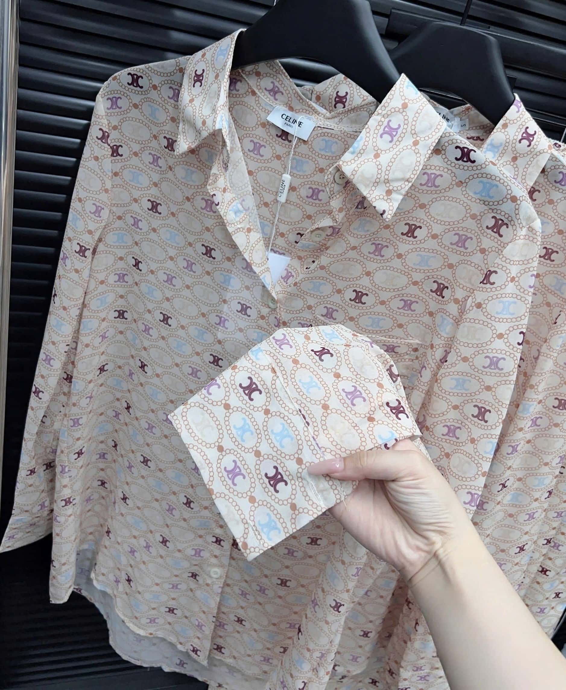 Set bộ áo dài tay quần dài suông Celine 1