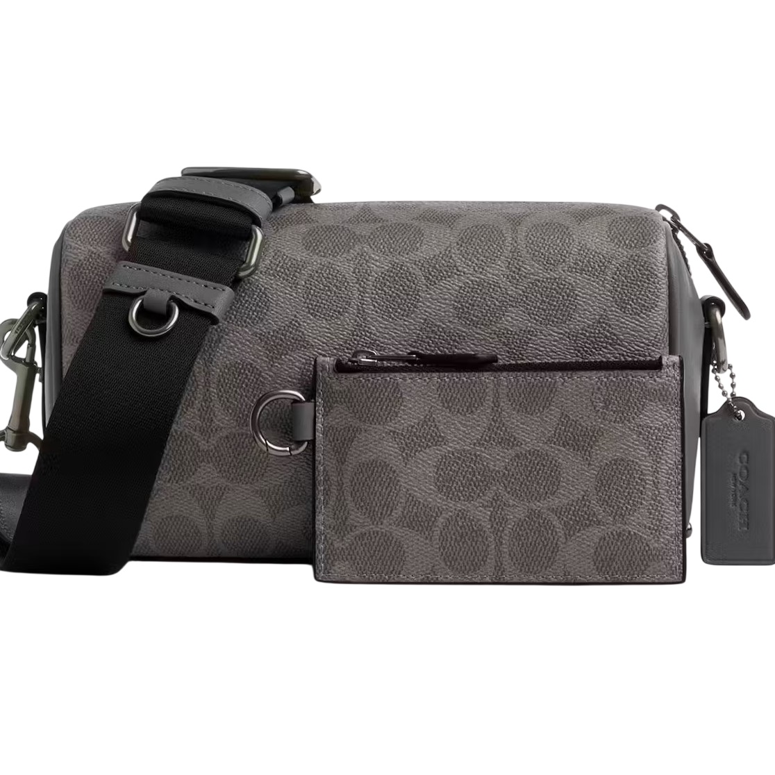 Túi Coach Axle Crossbody Bag in Signature Canvas Gray Charcoal CV762 1