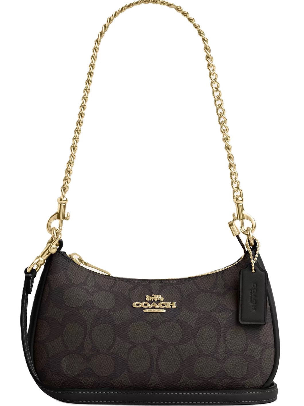 Túi Coach Teri Mini Crossbody Bag In Signature Canvas Walnut CW323 9