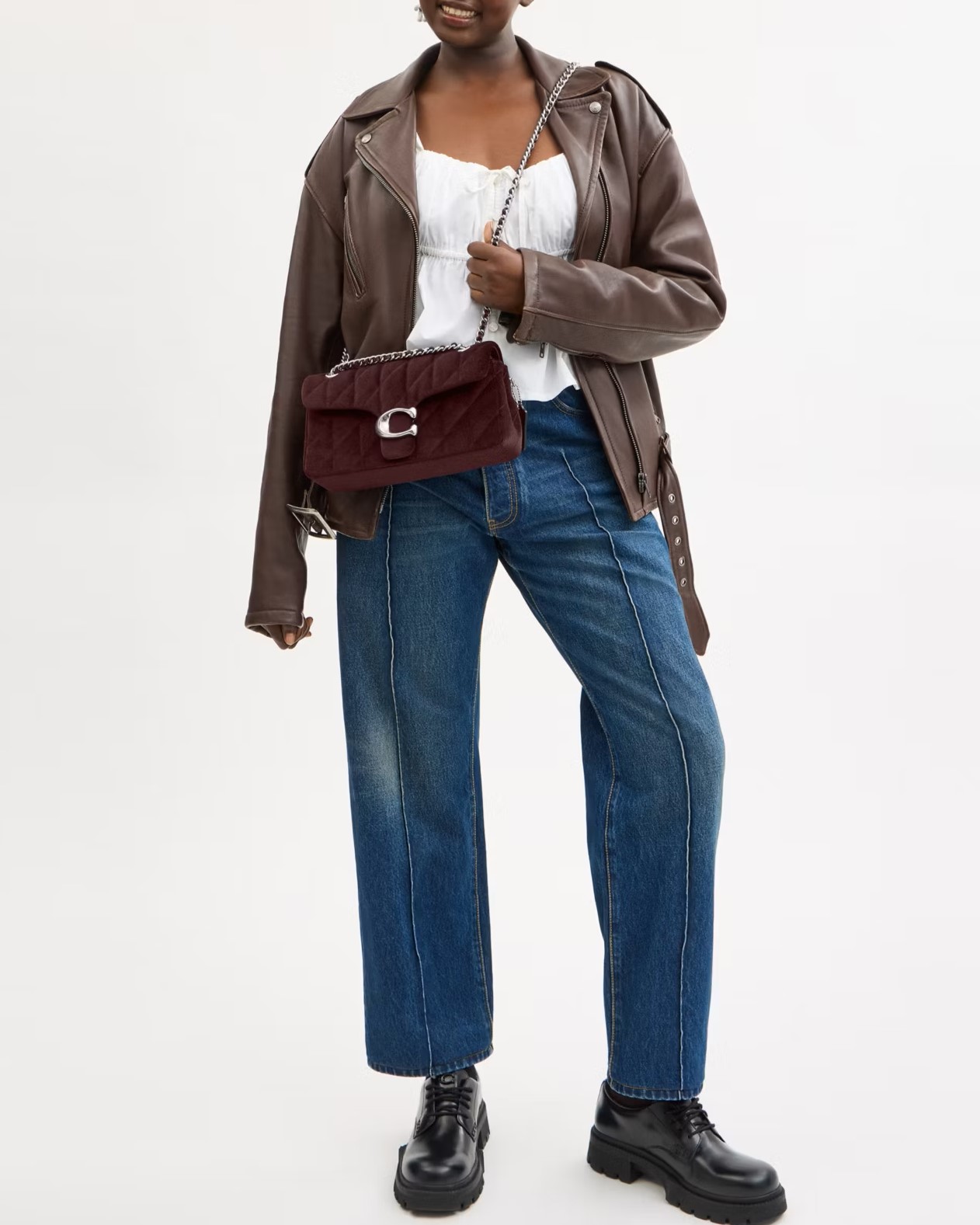 Túi Coach Tabby Shoulder Bag 26 With Quilting Merlot CW607 5