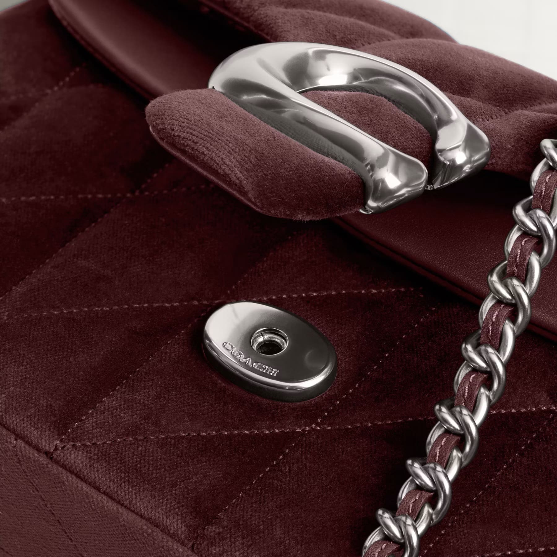 Túi Coach Tabby Shoulder Bag 26 With Quilting Merlot CW607 7