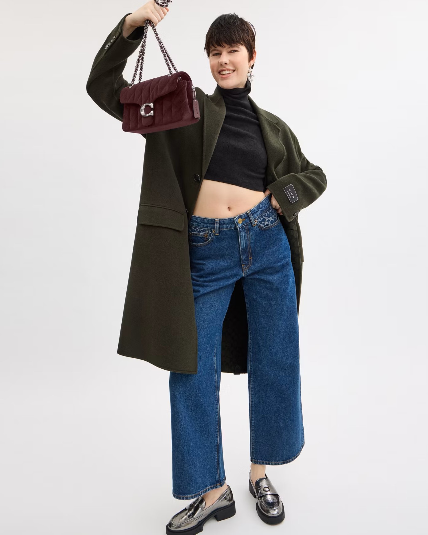 Túi Coach Tabby Shoulder Bag 26 With Quilting Merlot CW607 8