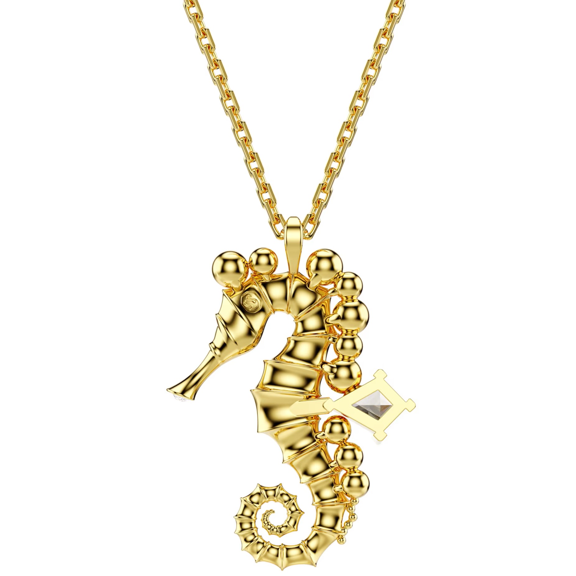 DÂY CHUYỀN SWAROVSKI CÁ NGỰA IDYLLIA PENDANT CRYSTAL PEARLS SEAHORSE WHITE GOLD-TONE PLATED 5690874 3